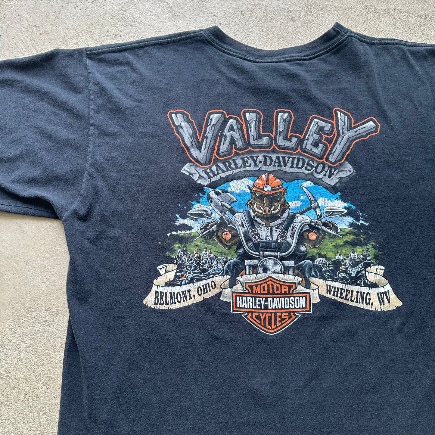 Faded Harley Davidson Shirt - XL