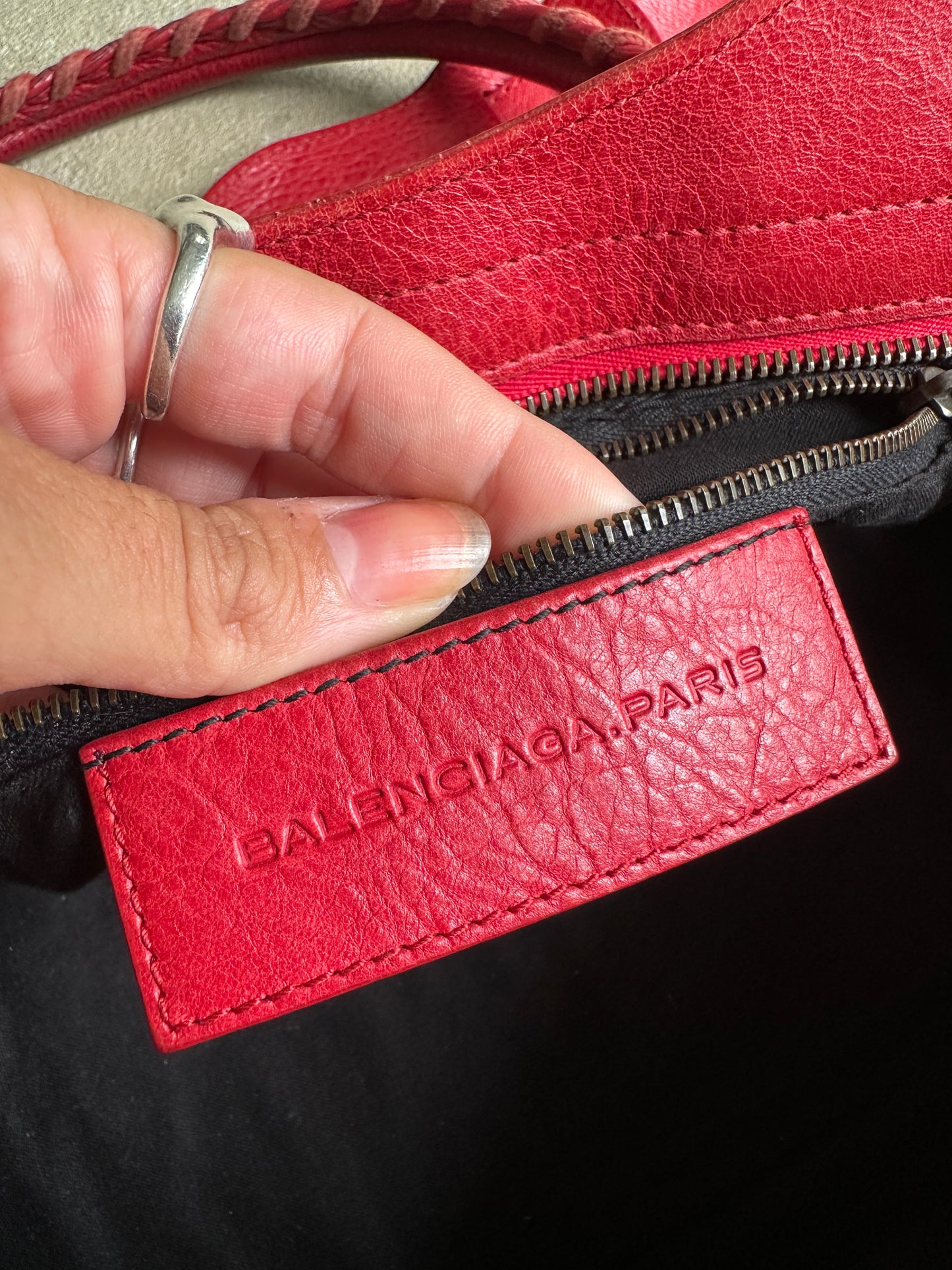 Vintage Balenciaga Red Part Time Bag