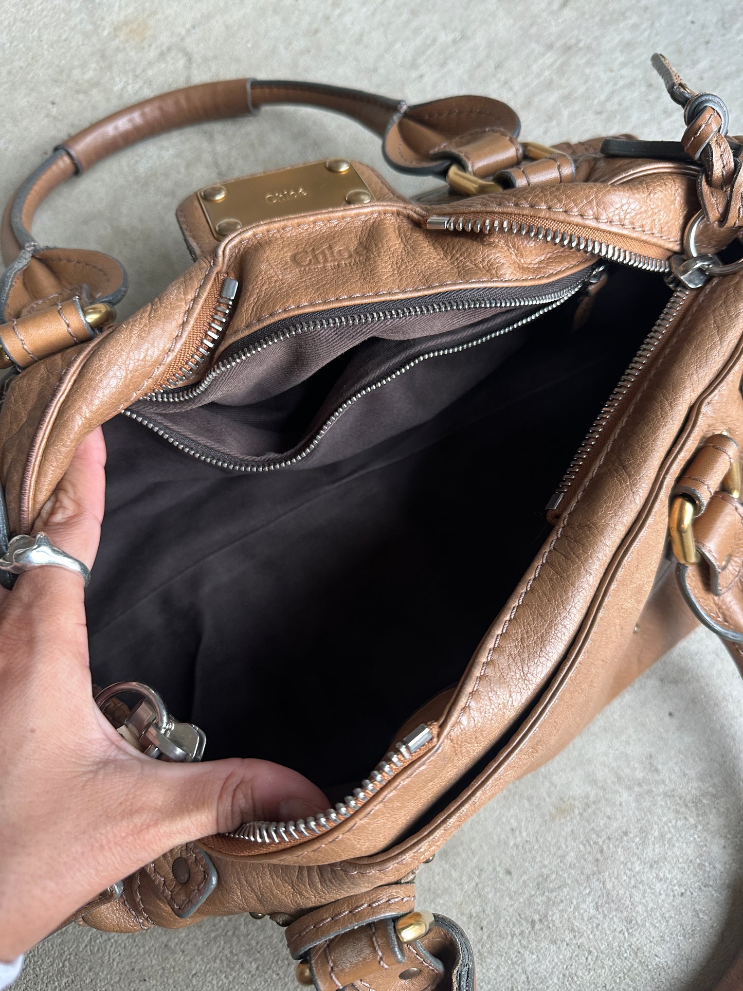 Vintage Tan Chloé Paddington Shoulder Bag