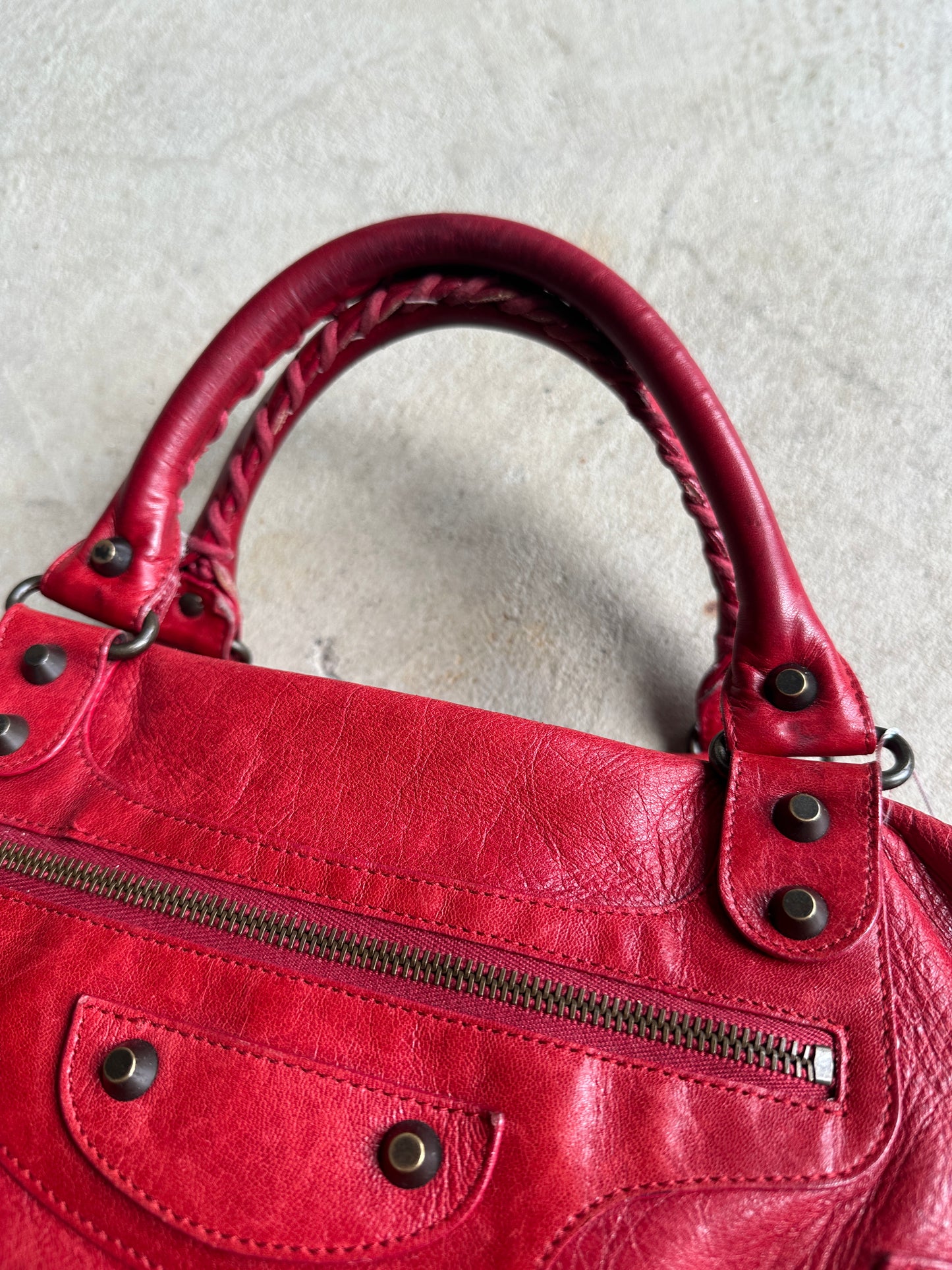 Vintage Balenciaga Red Twiggy Bag