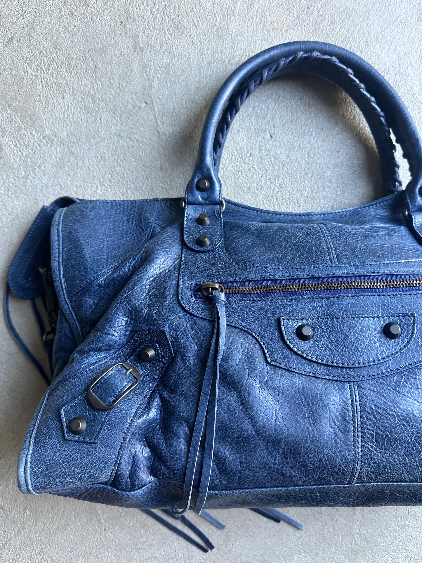 Vintage Balenciaga Blue Part Time Bag