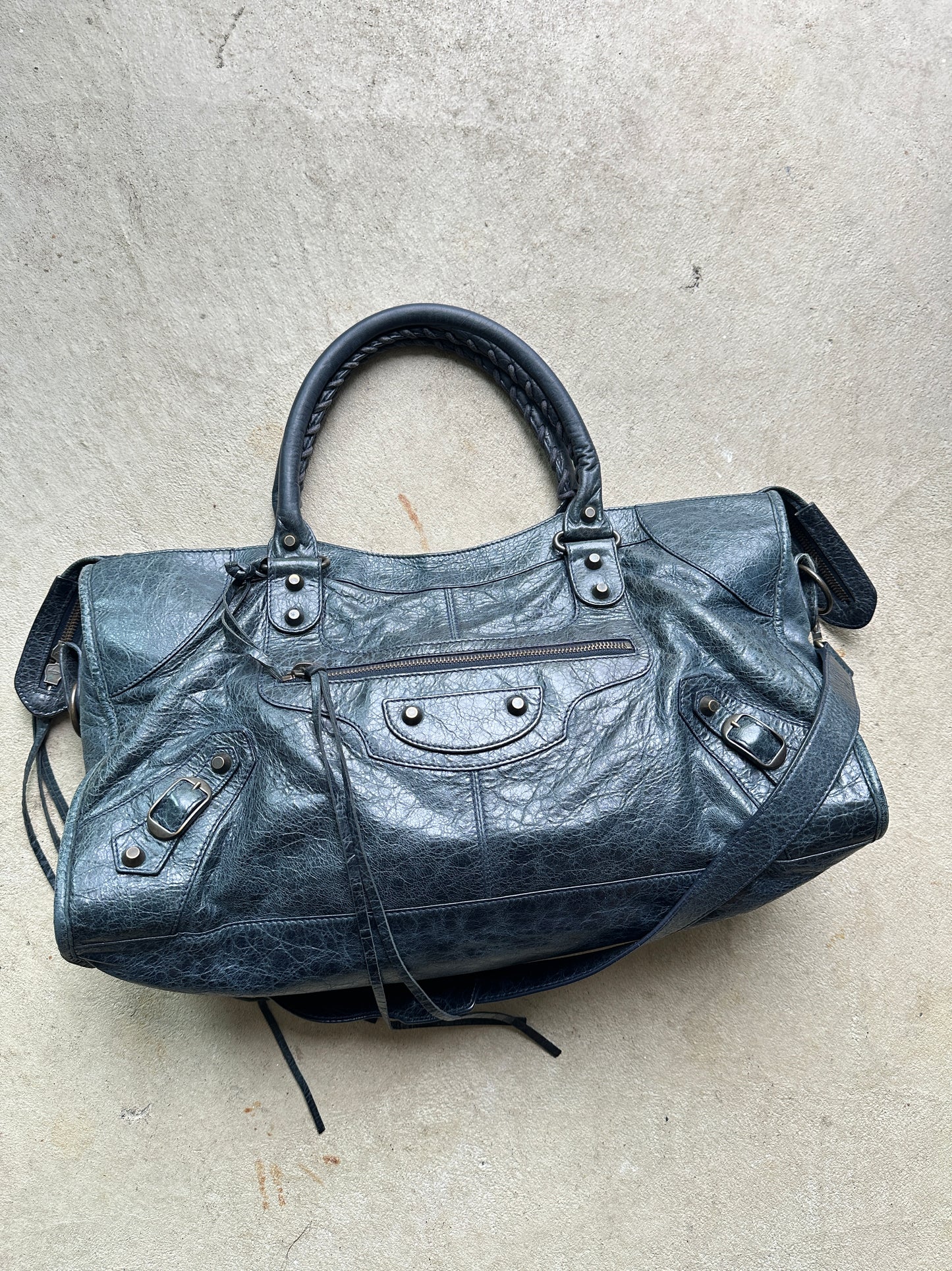 Vintage Balenciaga Dark Navy Part Time Bag