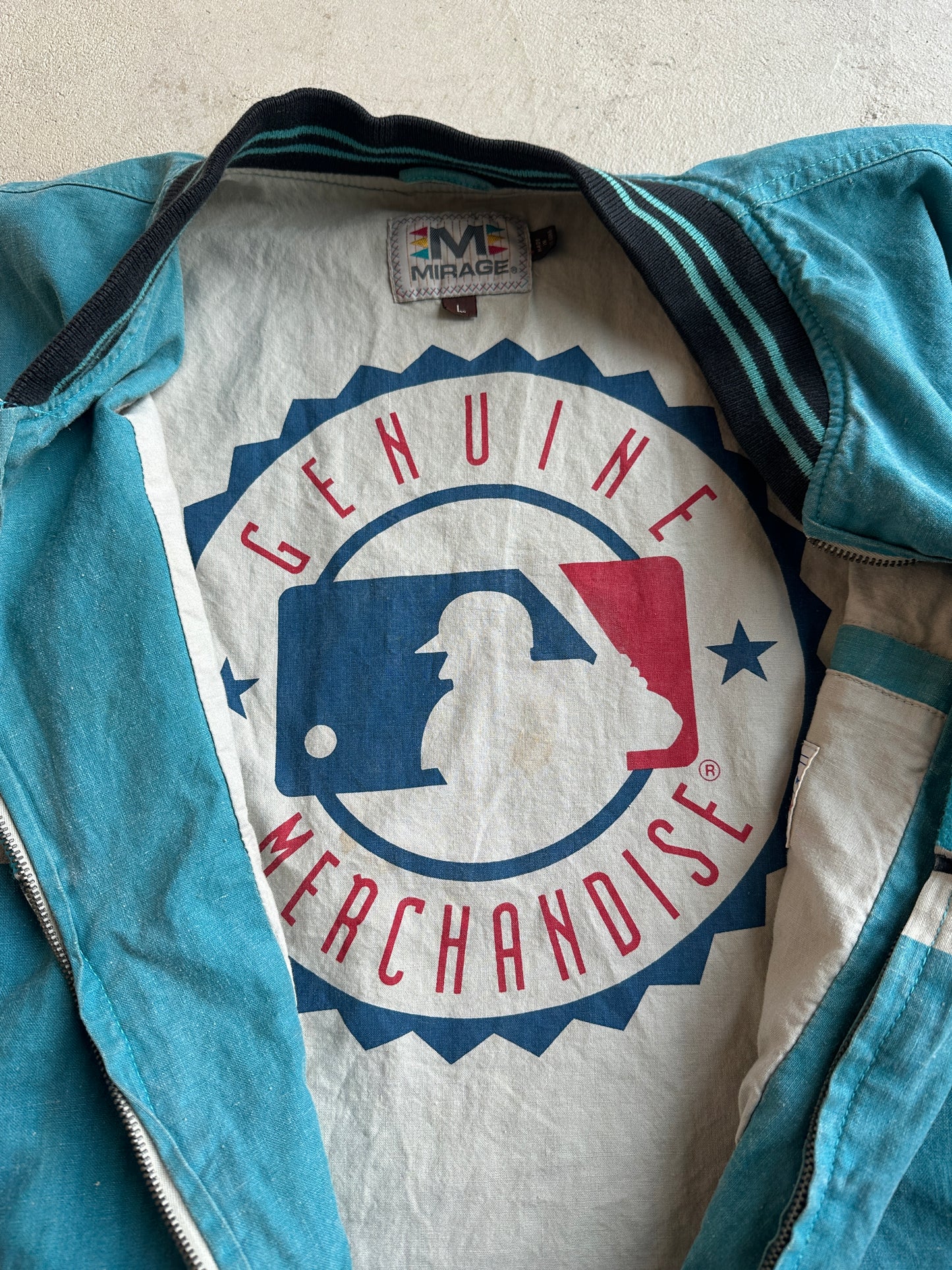 Vintage Marlins MLB Mirage Jacket - L