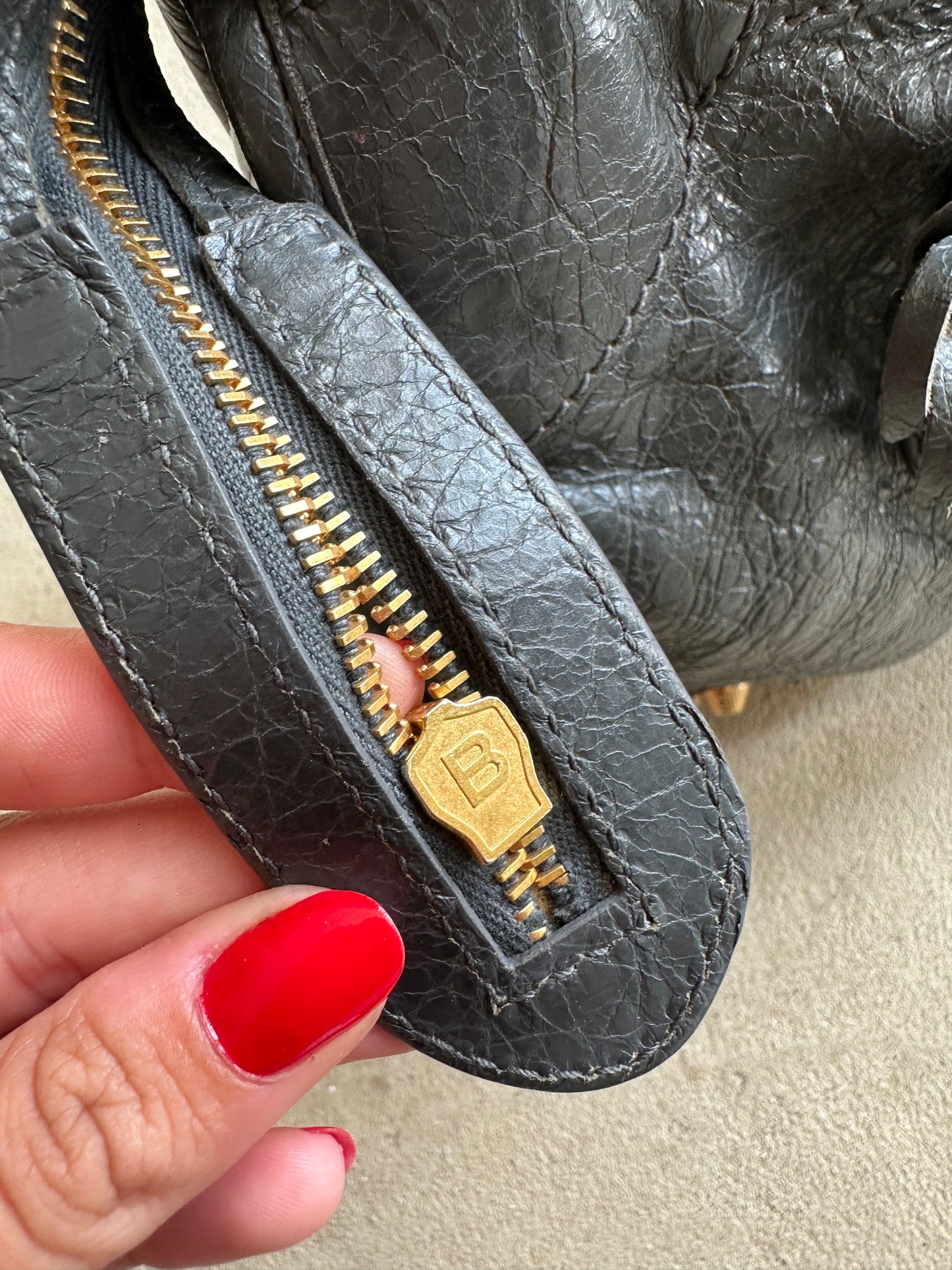 Vintage Grey Balenciaga City Bag