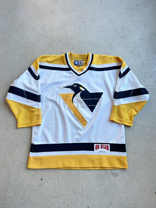 Womens 90's Pittsburgh Penguins Jersey - L