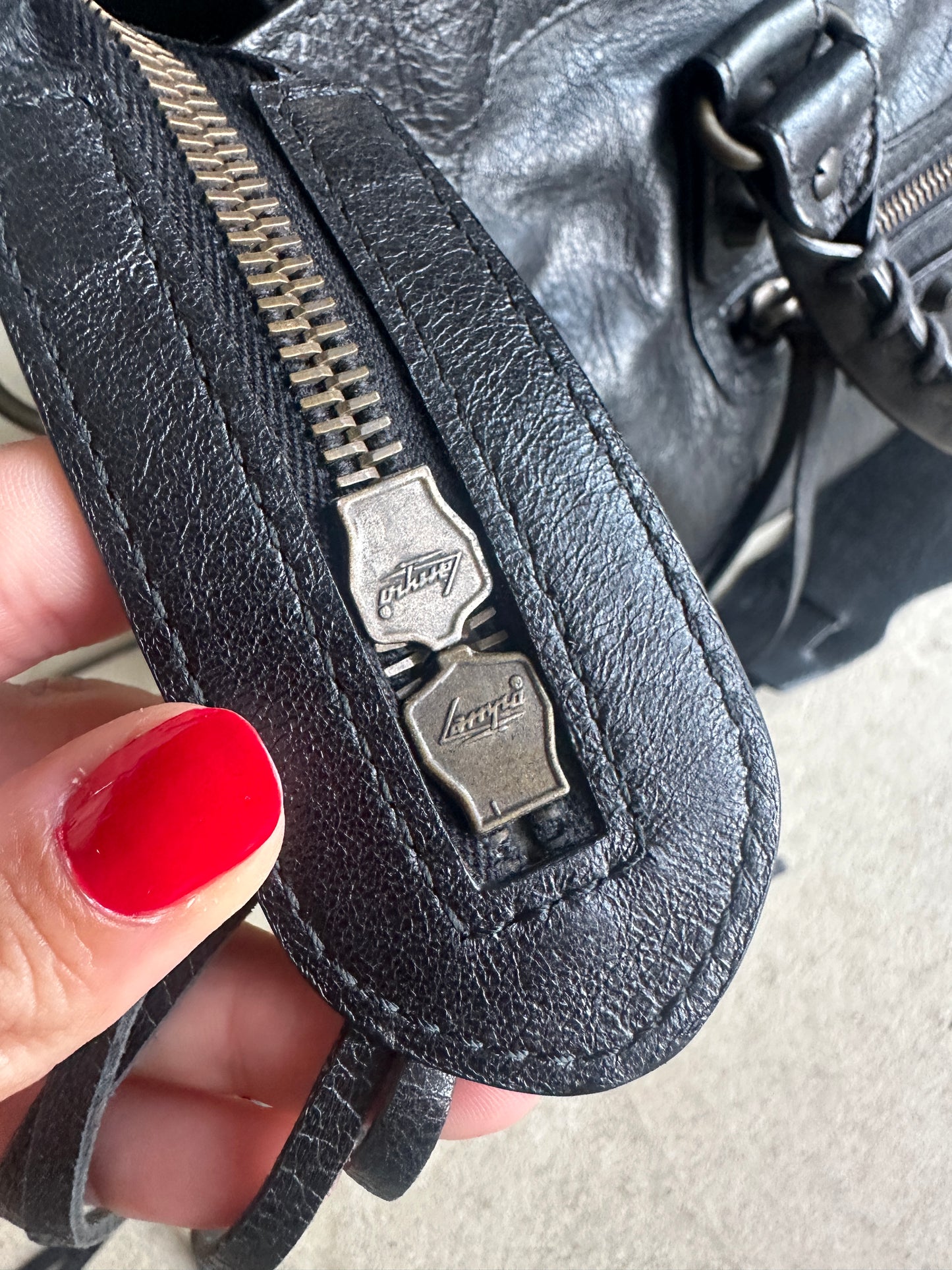 Vintage Black Balenciaga City Bag