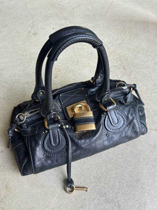 Vintage Black Chloé Paddington Shoulder Bag