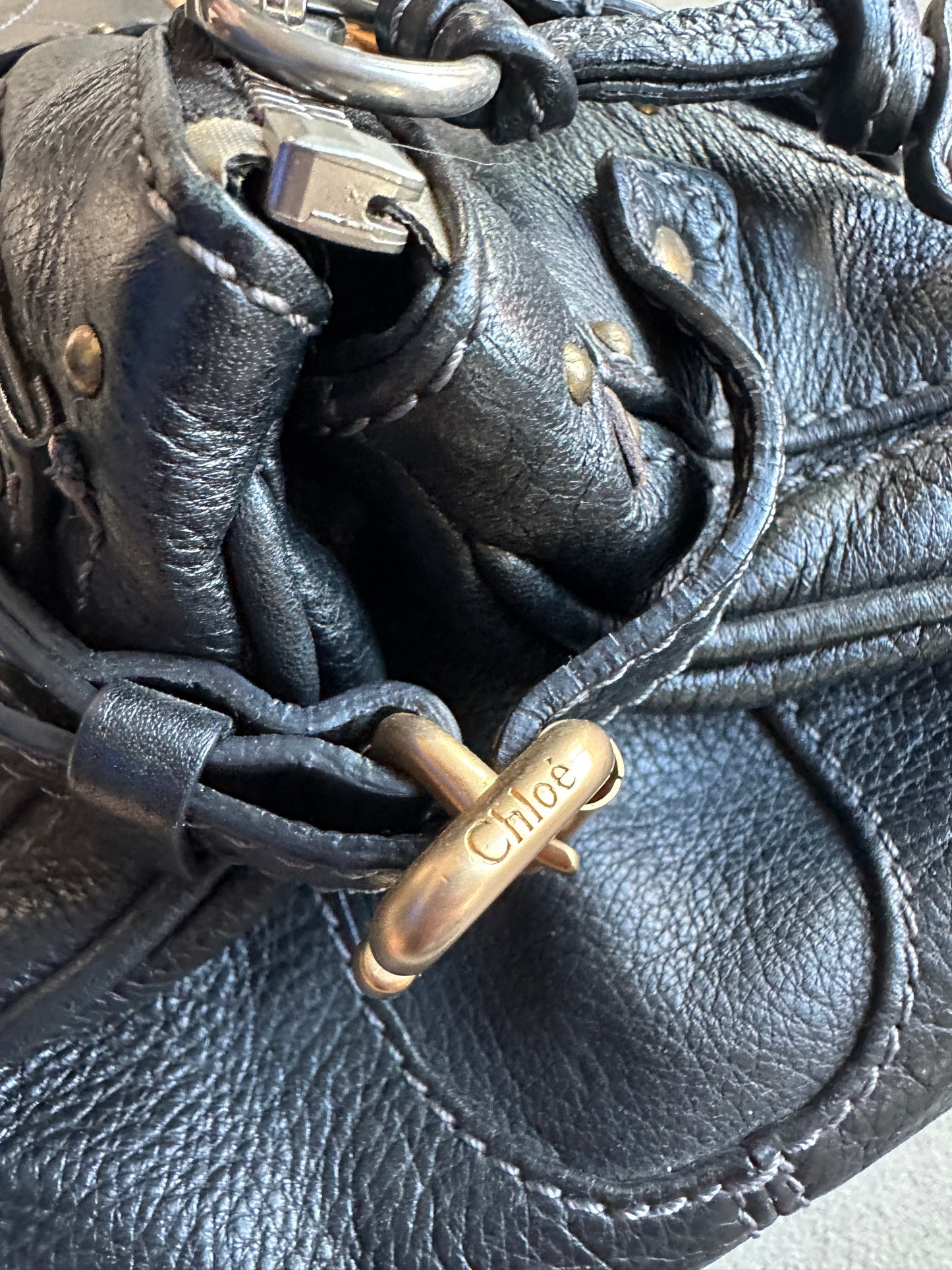 Vintage Black Chloé Paddington Shoulder Bag