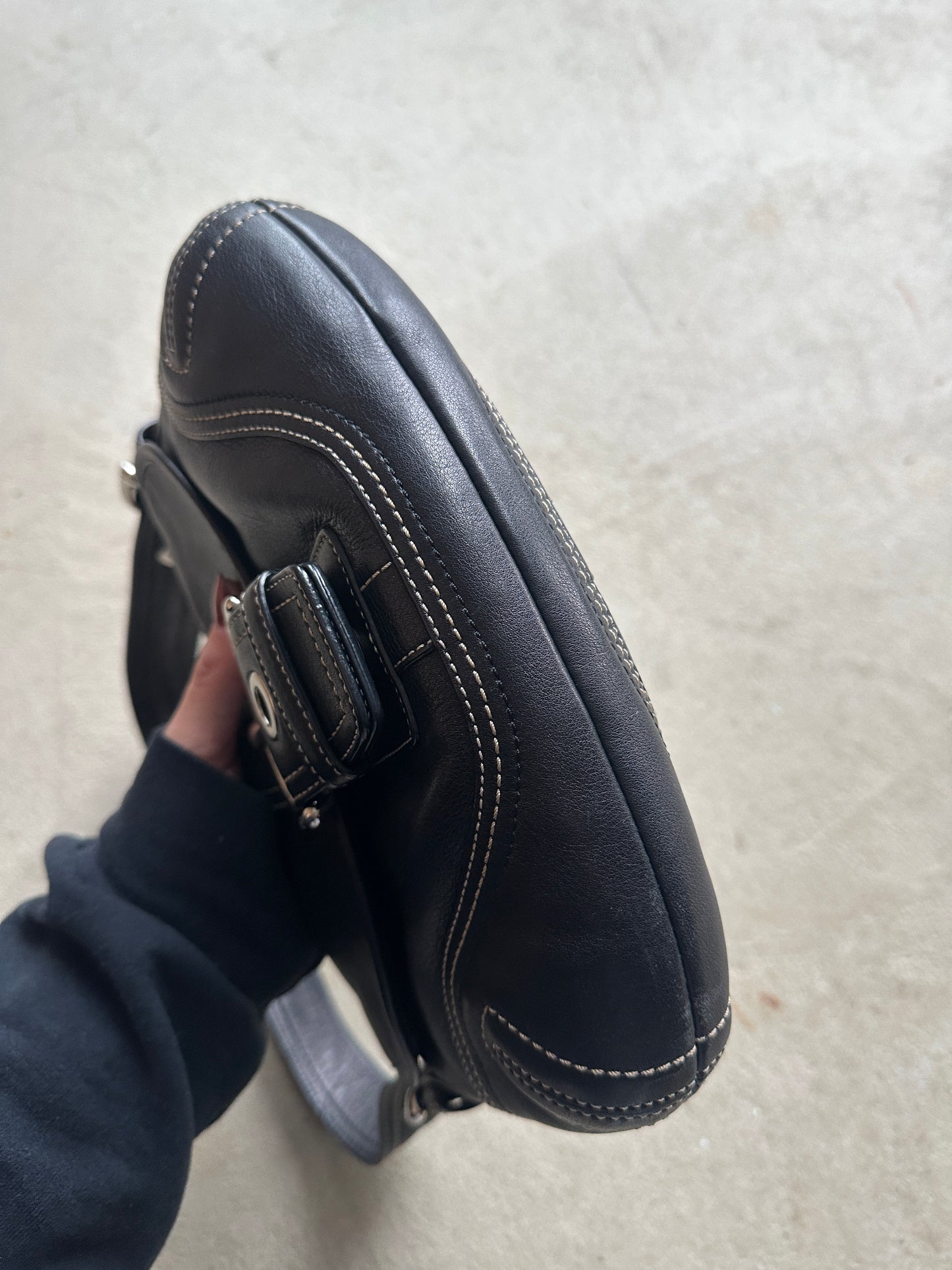 Vintage Coach Black Mini Soho Shoulder Bag