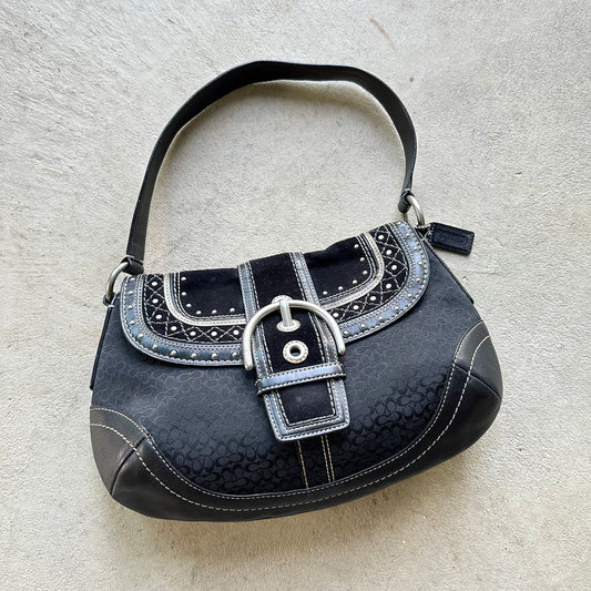 Vintage Y2K Coach Black Soho Shoulder Bag