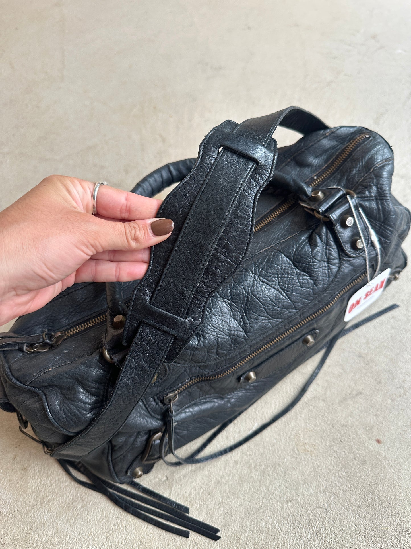 Vintage Balenciaga Black Twiggy Bag