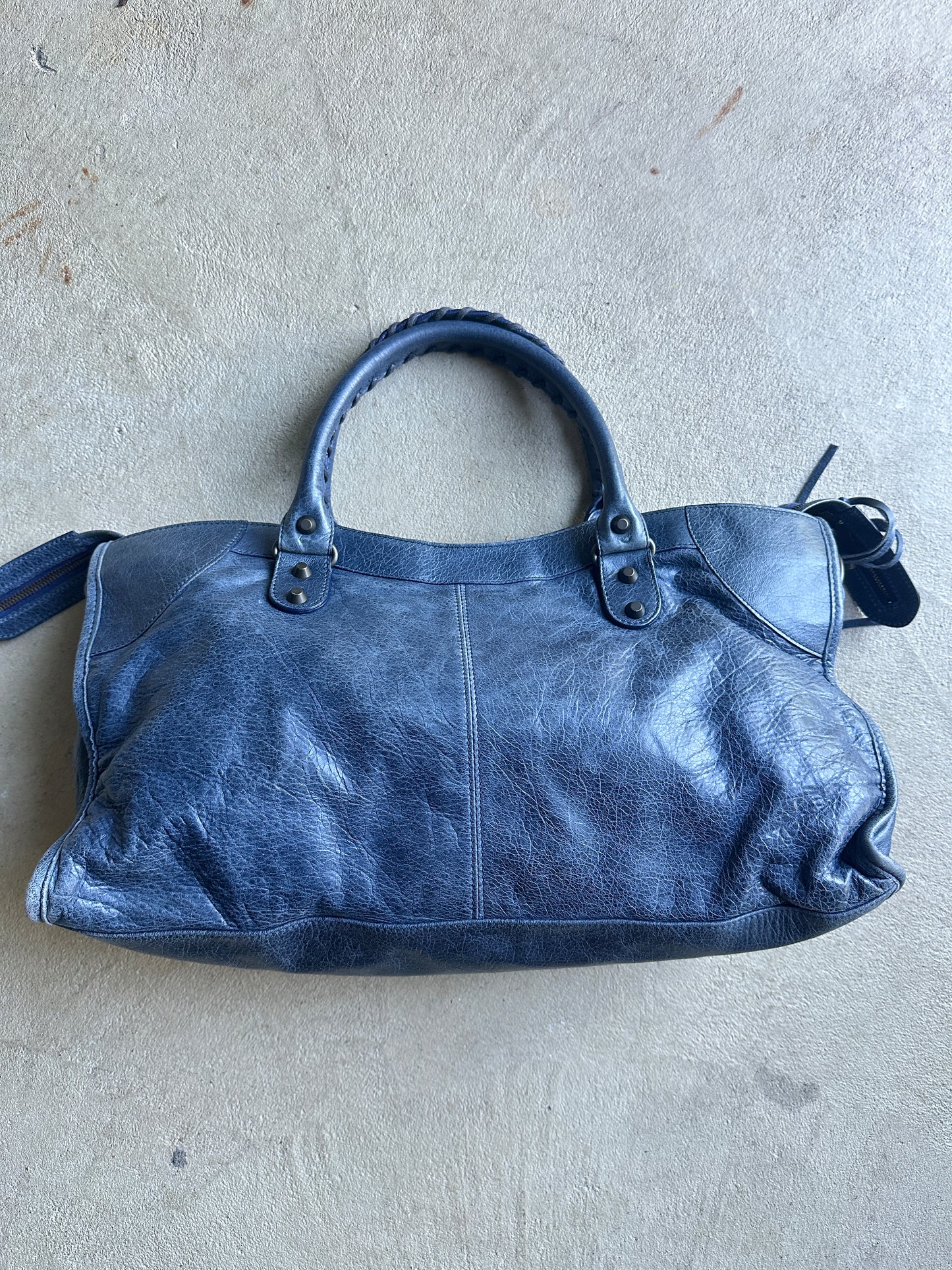 Vintage Balenciaga Blue Part Time Bag