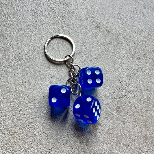 Blue Dice Charm