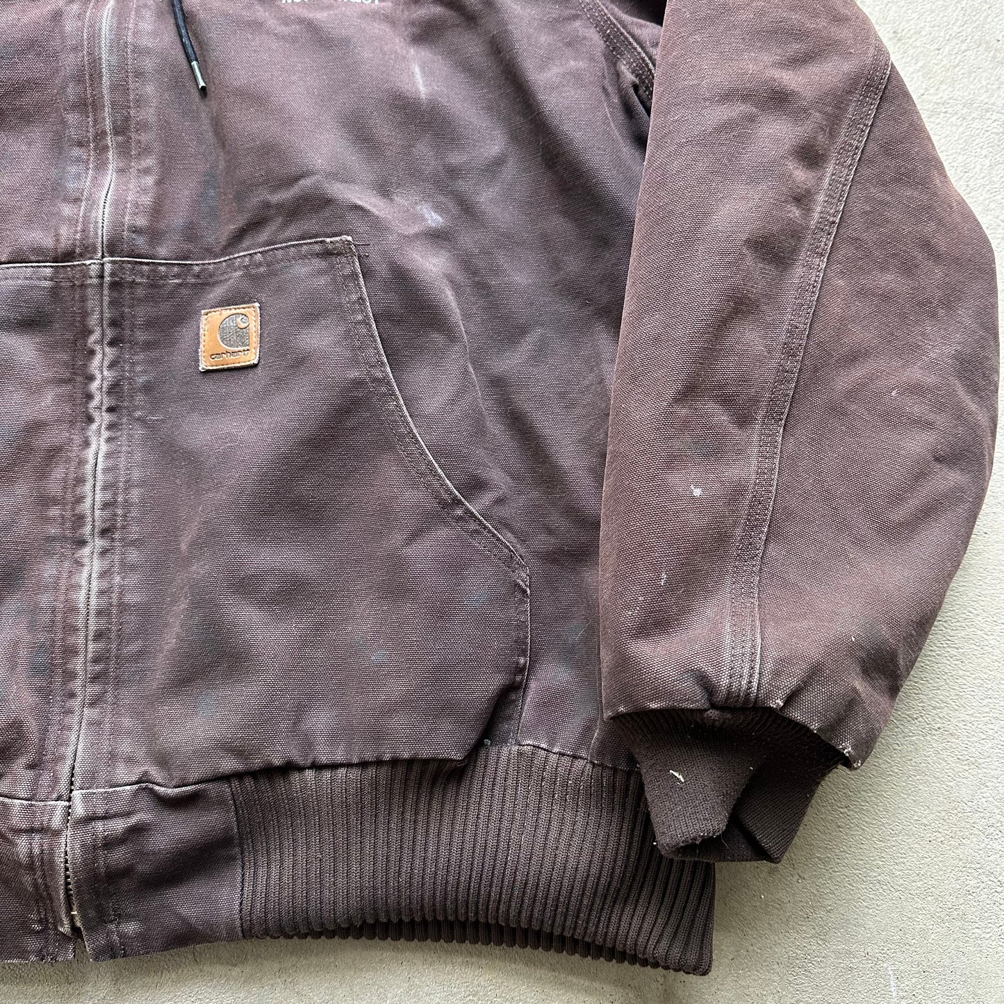 Vintage Carhartt Brown Hooded Jacket - XL