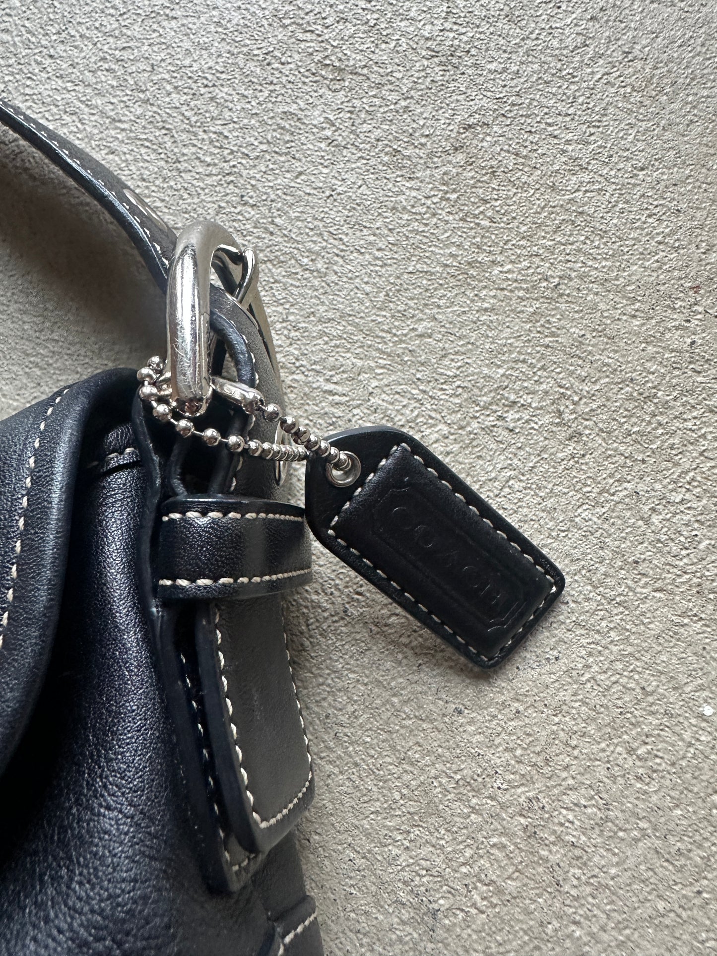 Vintage Coach Black Mini Soho Shoulder Bag