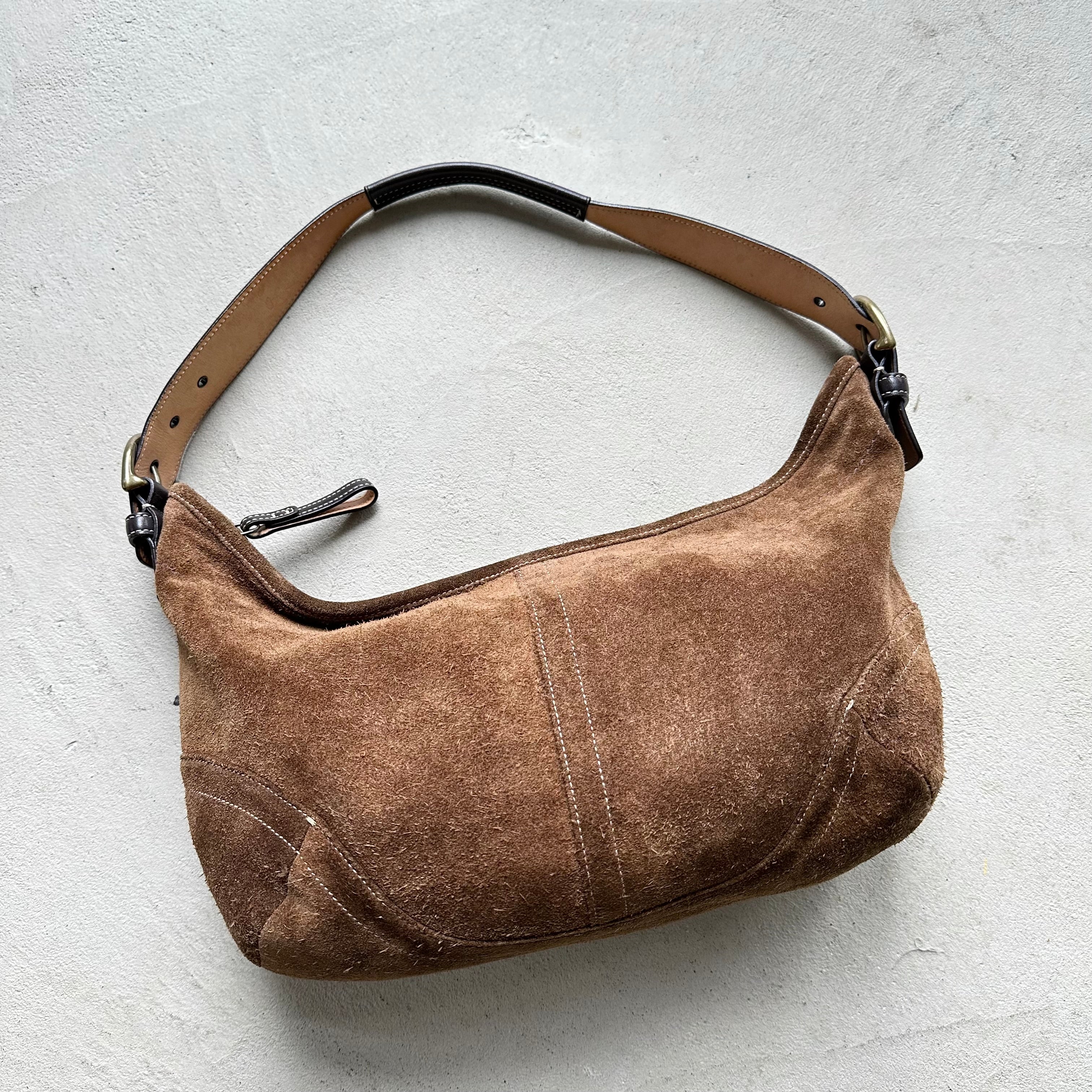 Coach online Brown Suede Hobo bag