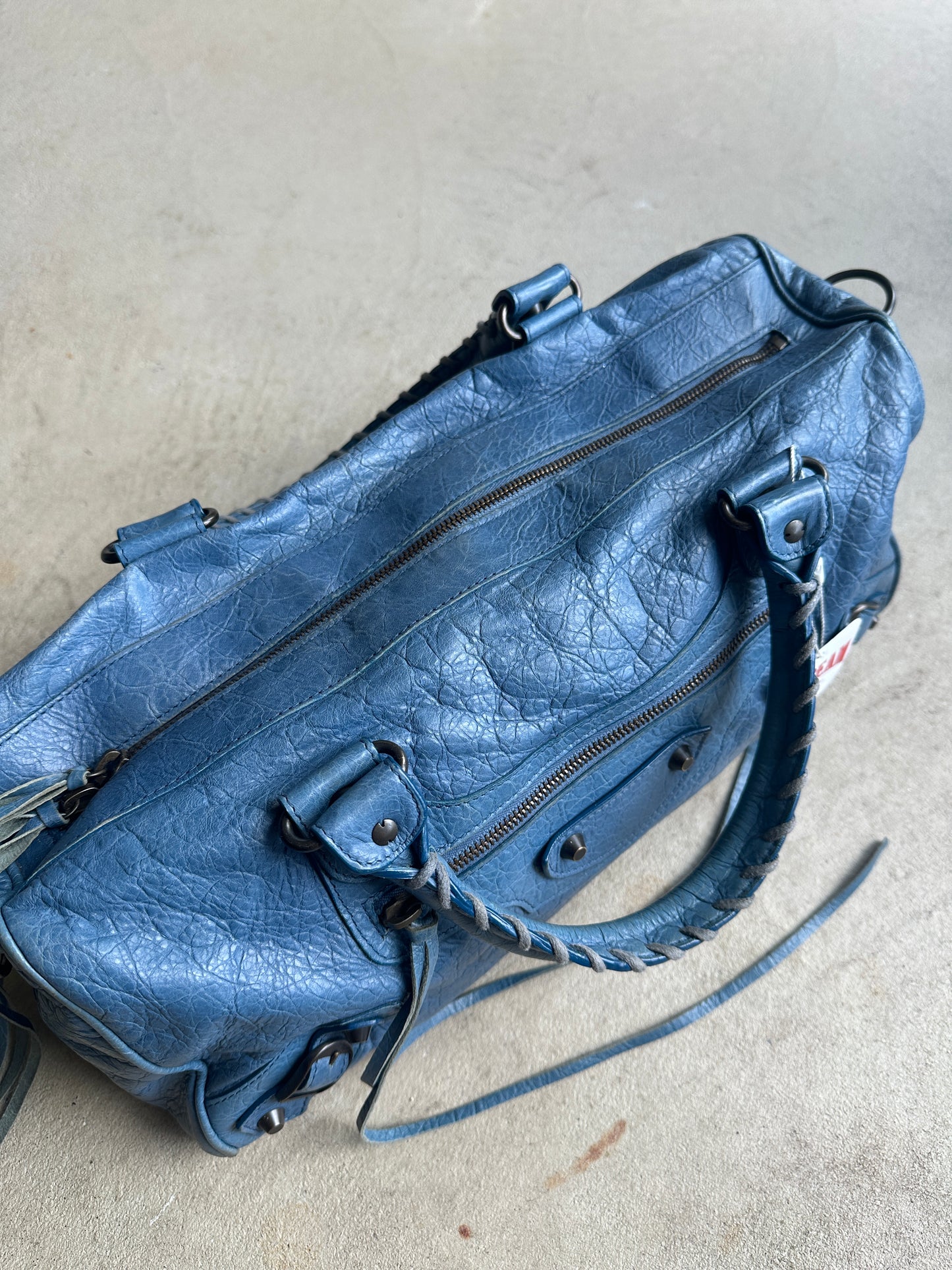 Vintage Balenciaga Blue Twiggy Bag