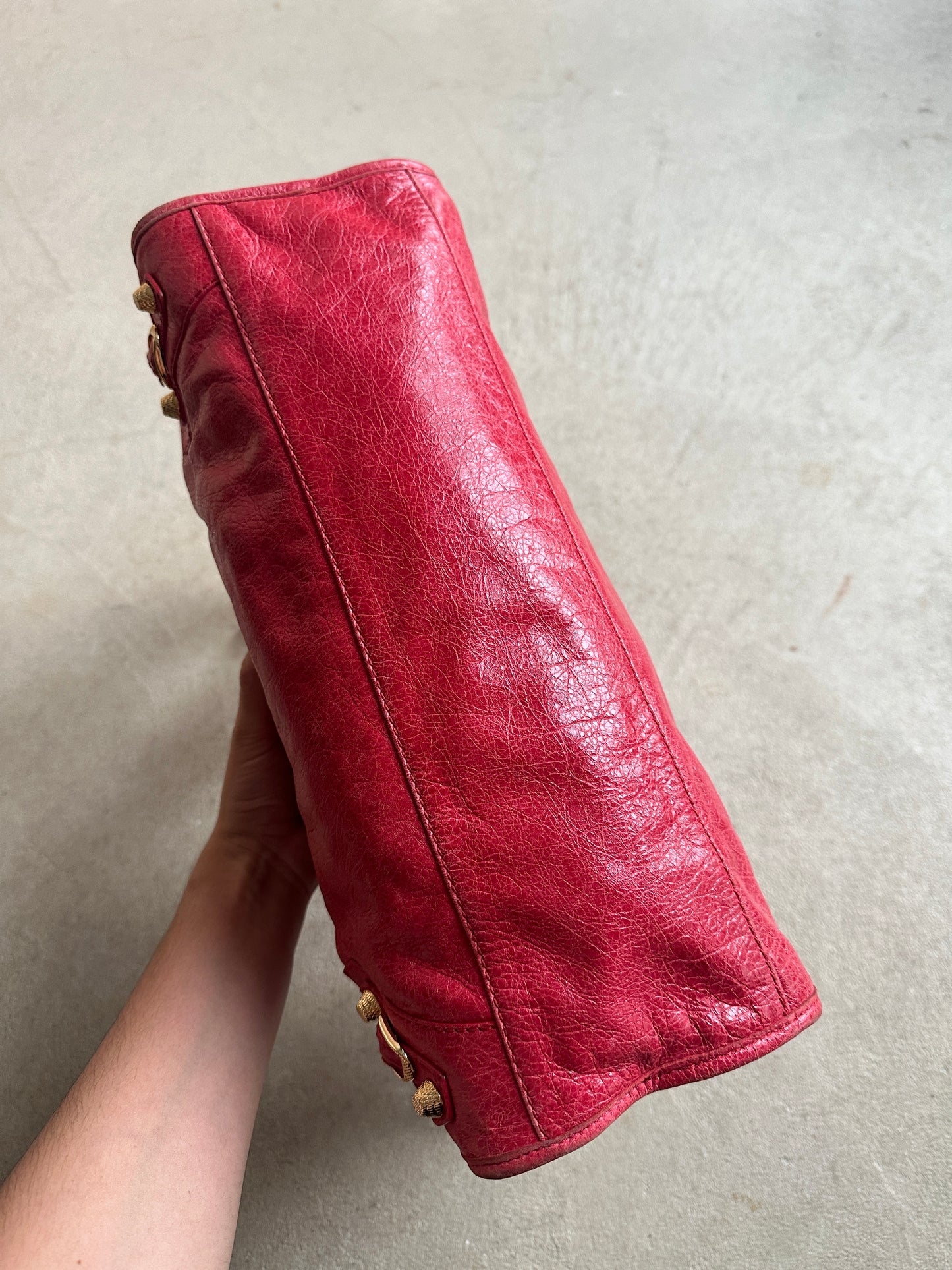 Vintage Red Balenciaga City Bag