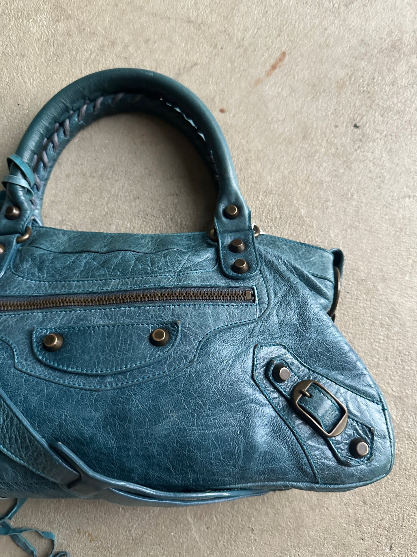 Vintage Balenciaga Blue First (Small City) Bag