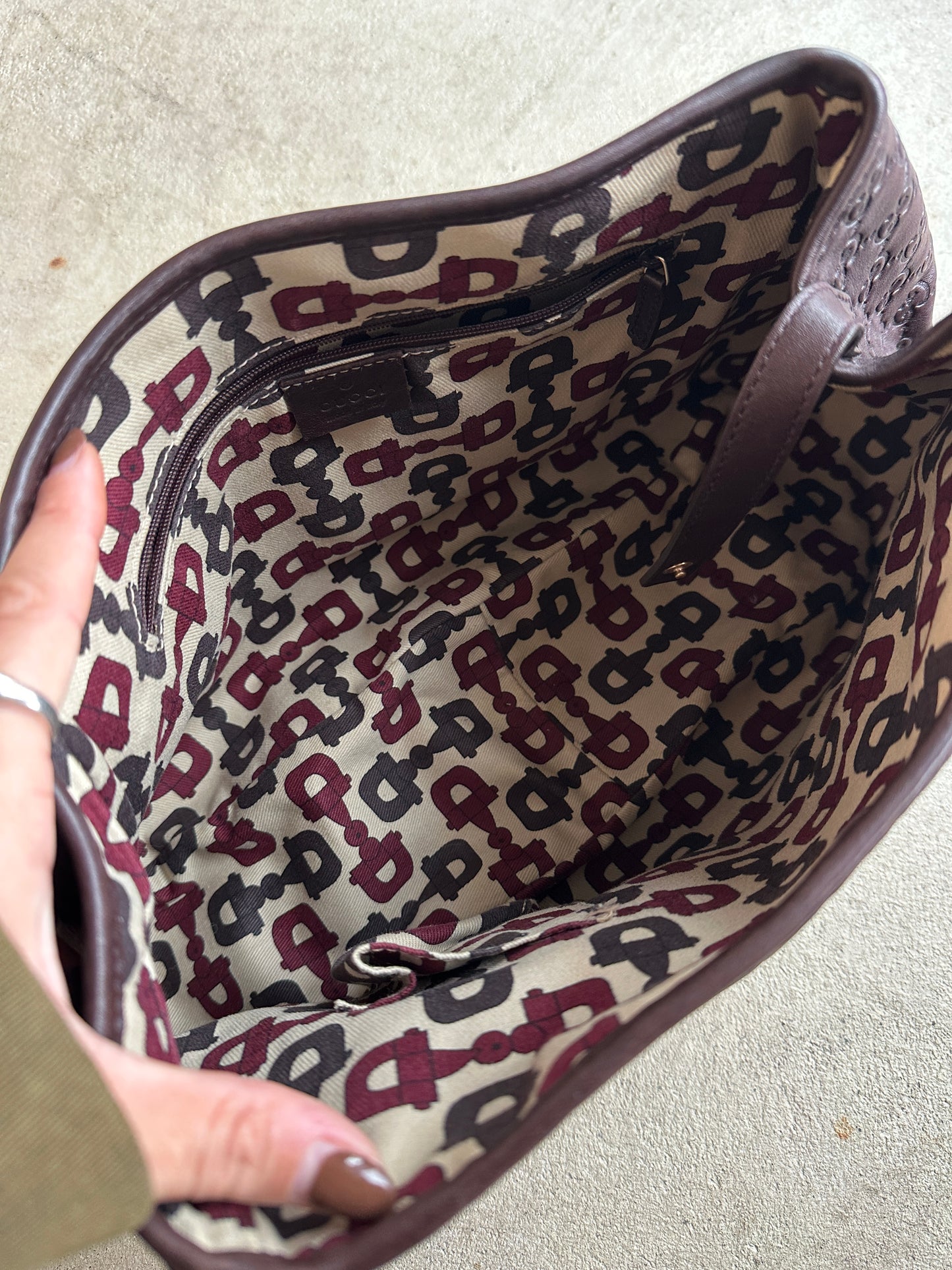 Gucci Brown Leather Abbey Shoulder Bag