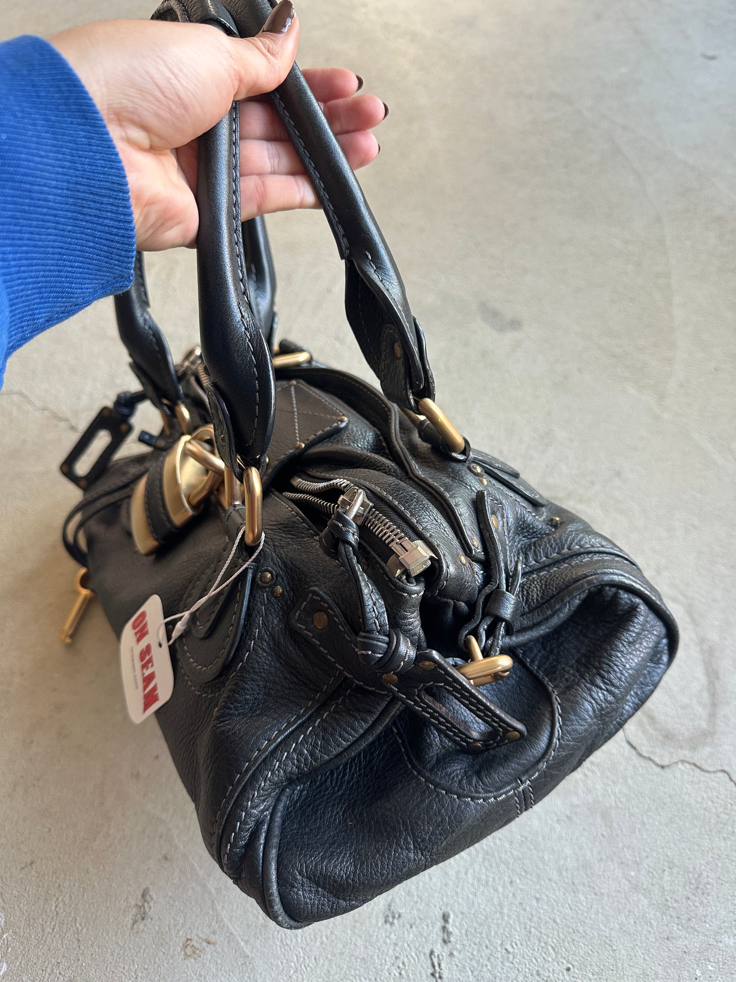 Vintage Black Chloé Paddington Shoulder Bag