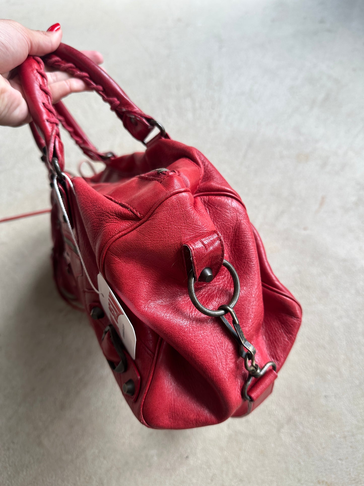Vintage Balenciaga Red Twiggy Bag
