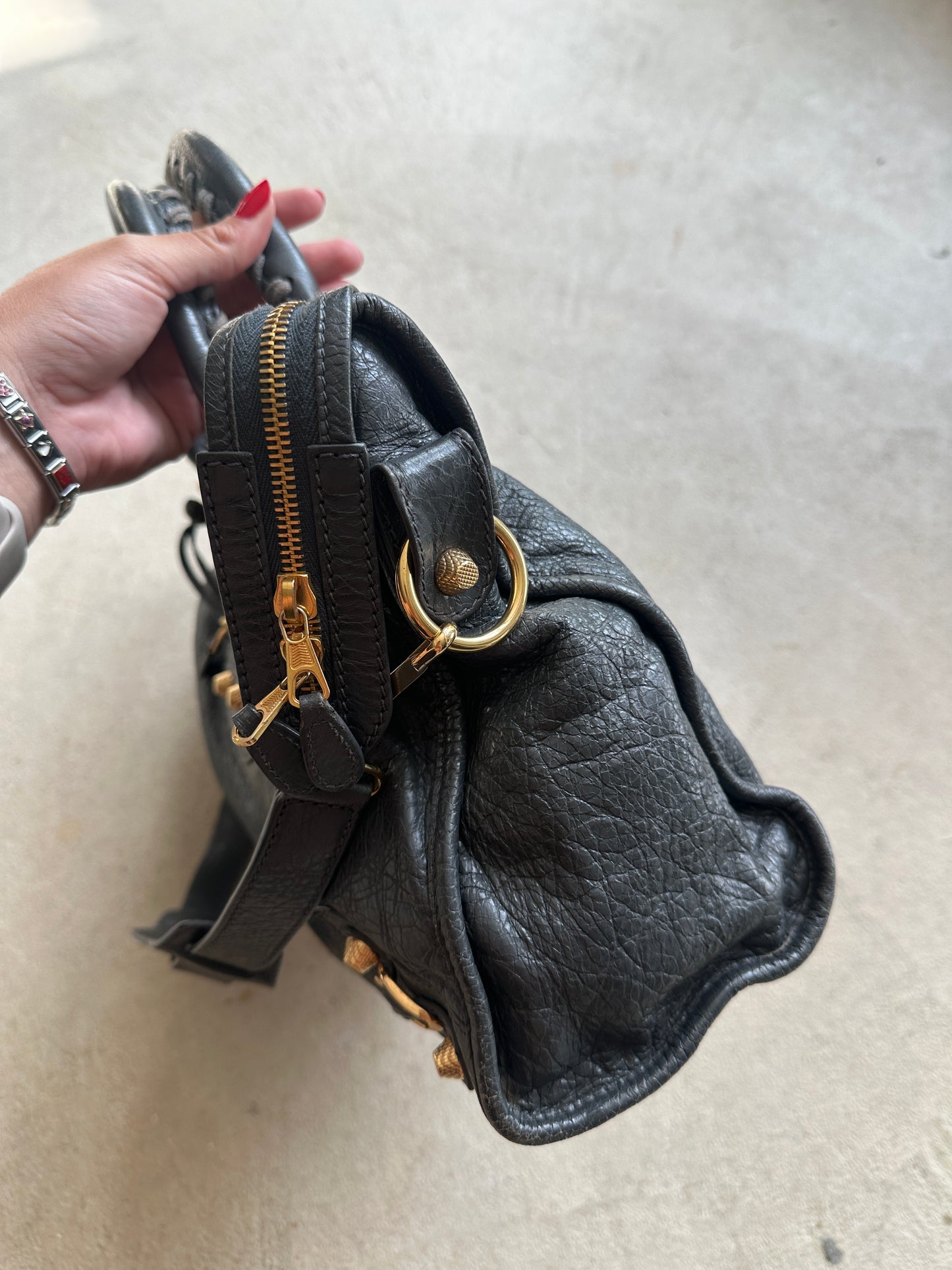 Vintage Grey Balenciaga City Bag