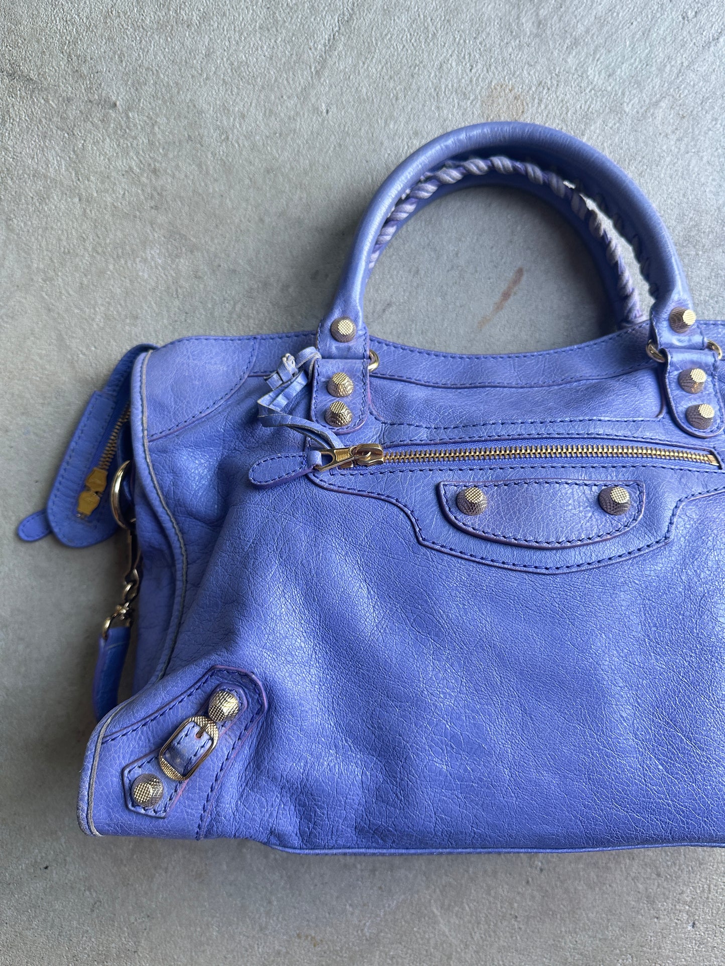 Vintage Light Purple Balenciaga City Bag