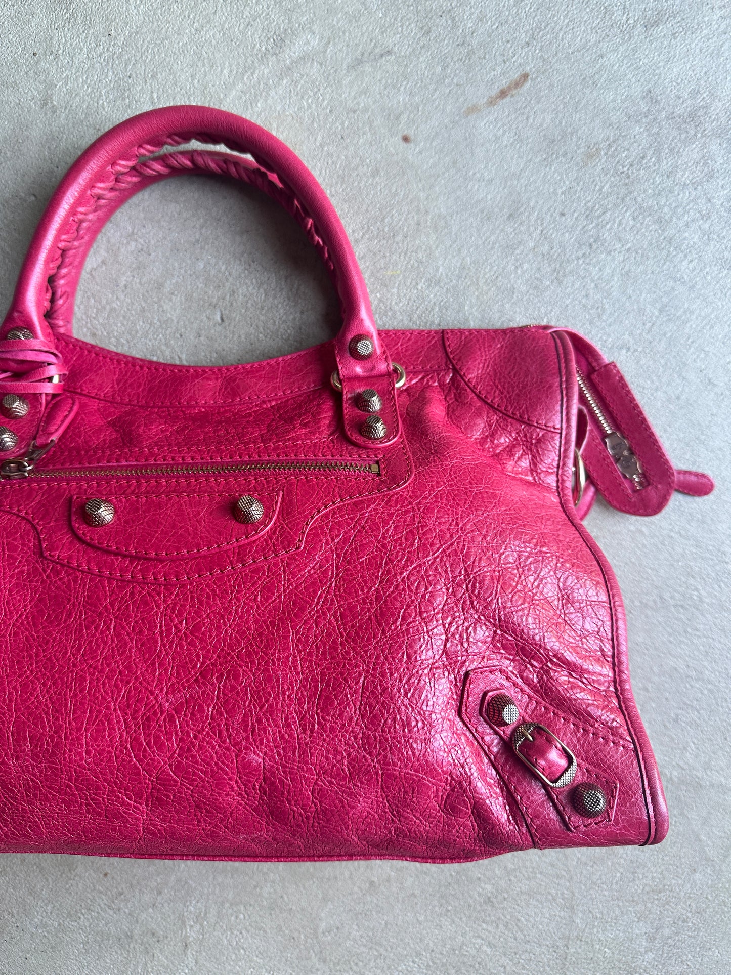 Vintage Watermelon Pink Balenciaga City Bag