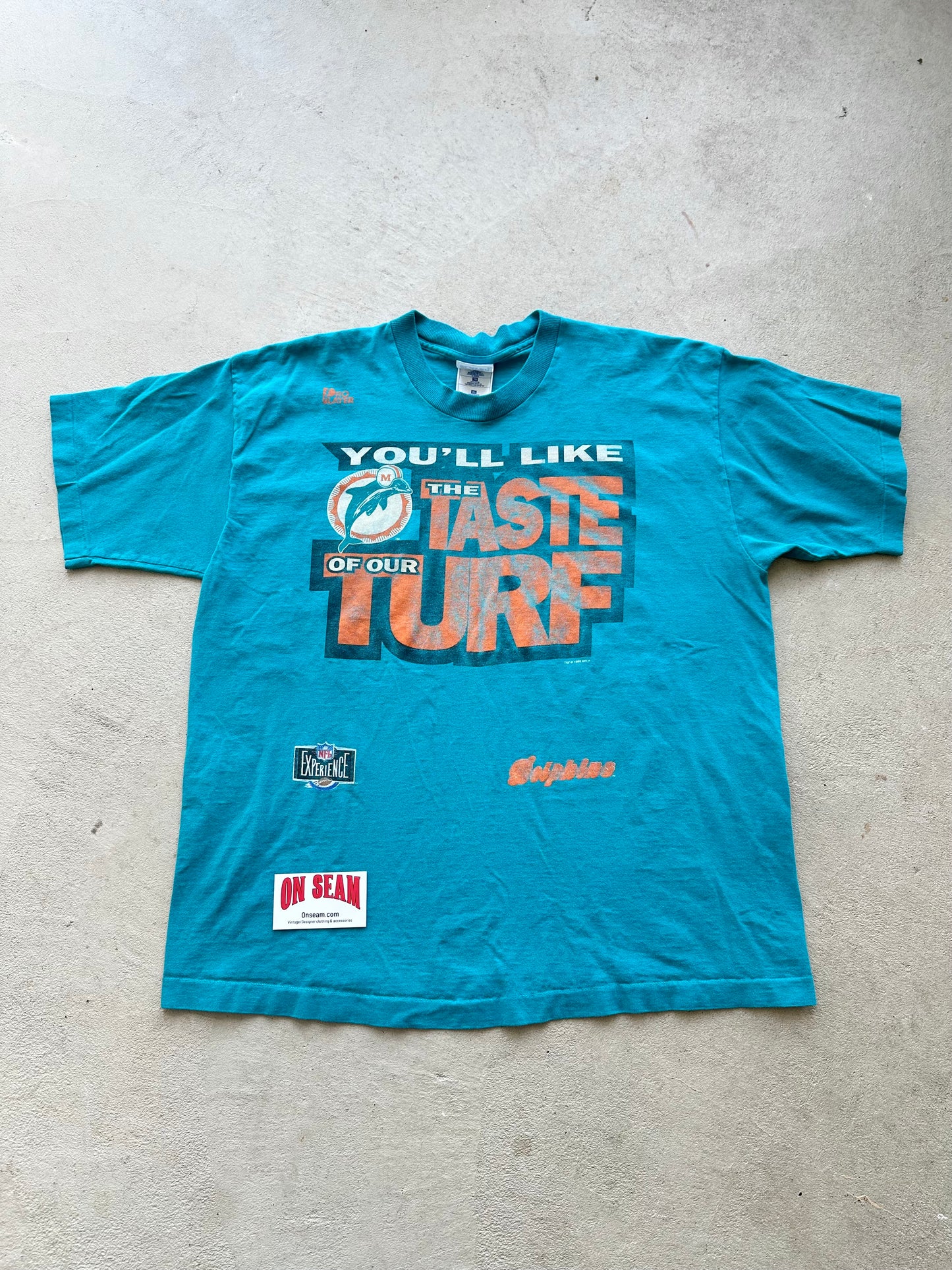 Vintage ‘95 NFL Miami Dolphins Single Stitch T-Shirt - XL
