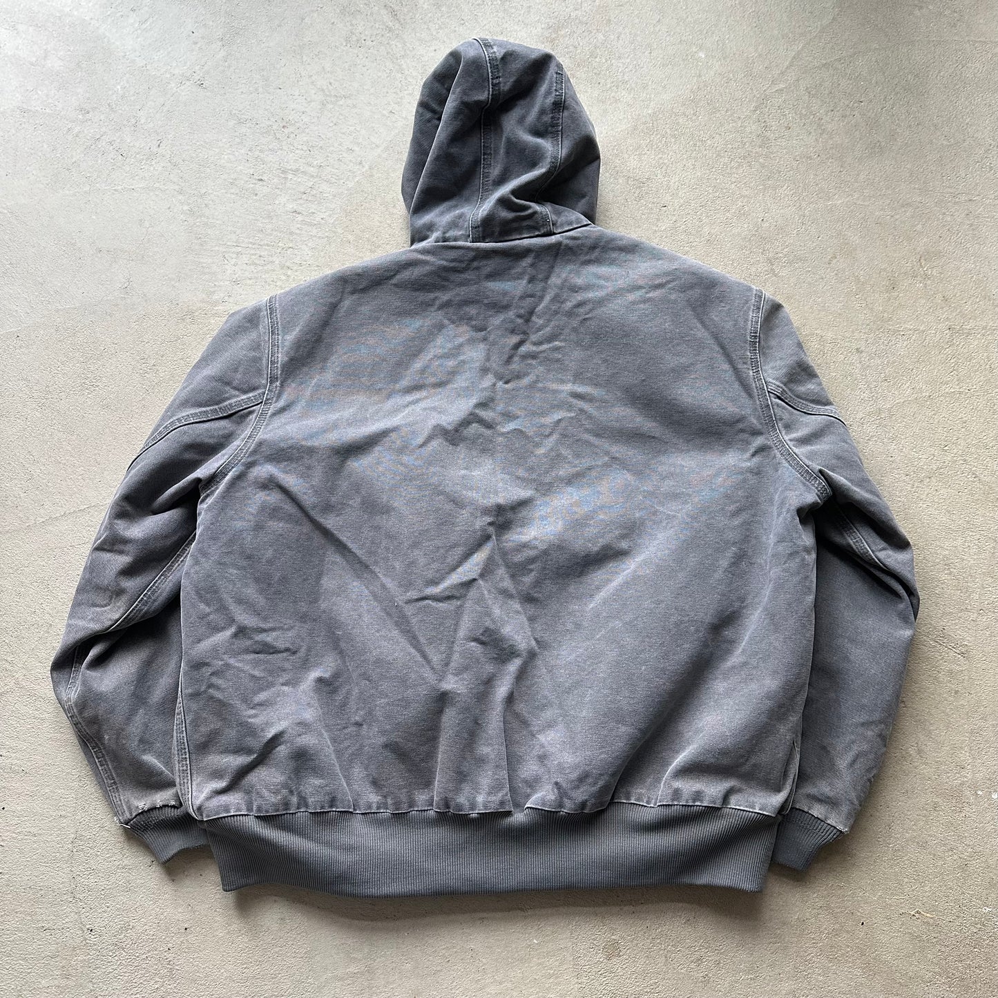 Vintage Carhartt Grey Hooded Jacket - XL