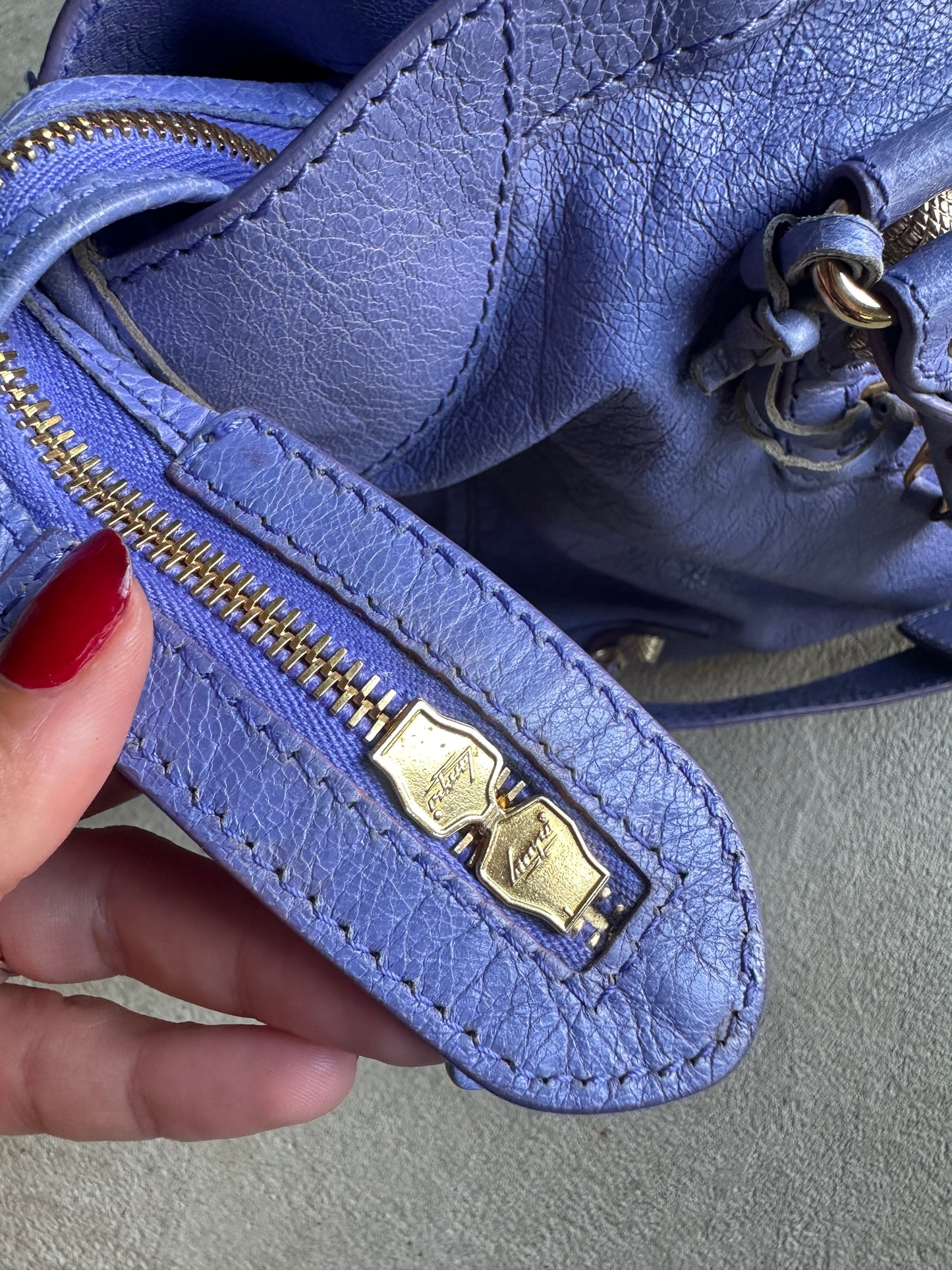 Vintage Light Purple Balenciaga City Bag