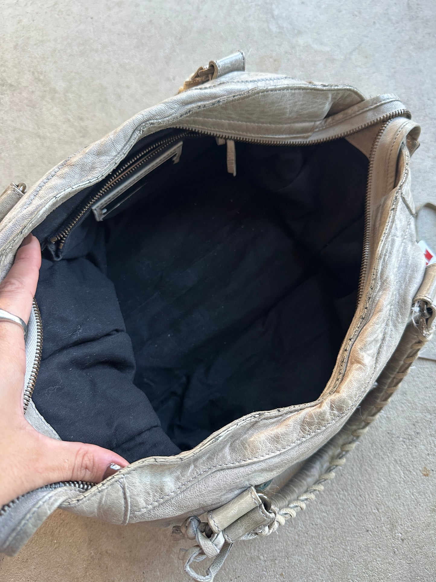 Vintage Grey Balenciaga City Bag