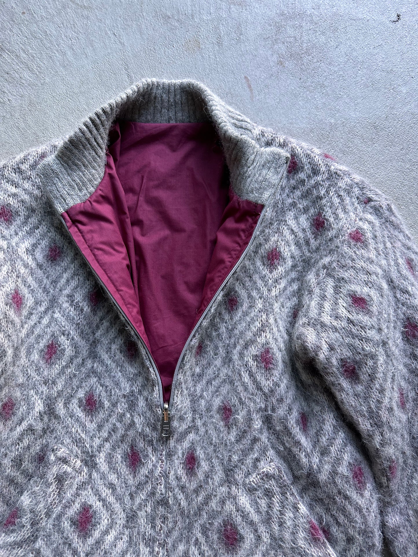 Vintage Woman’s Reversible Fleece Bomber