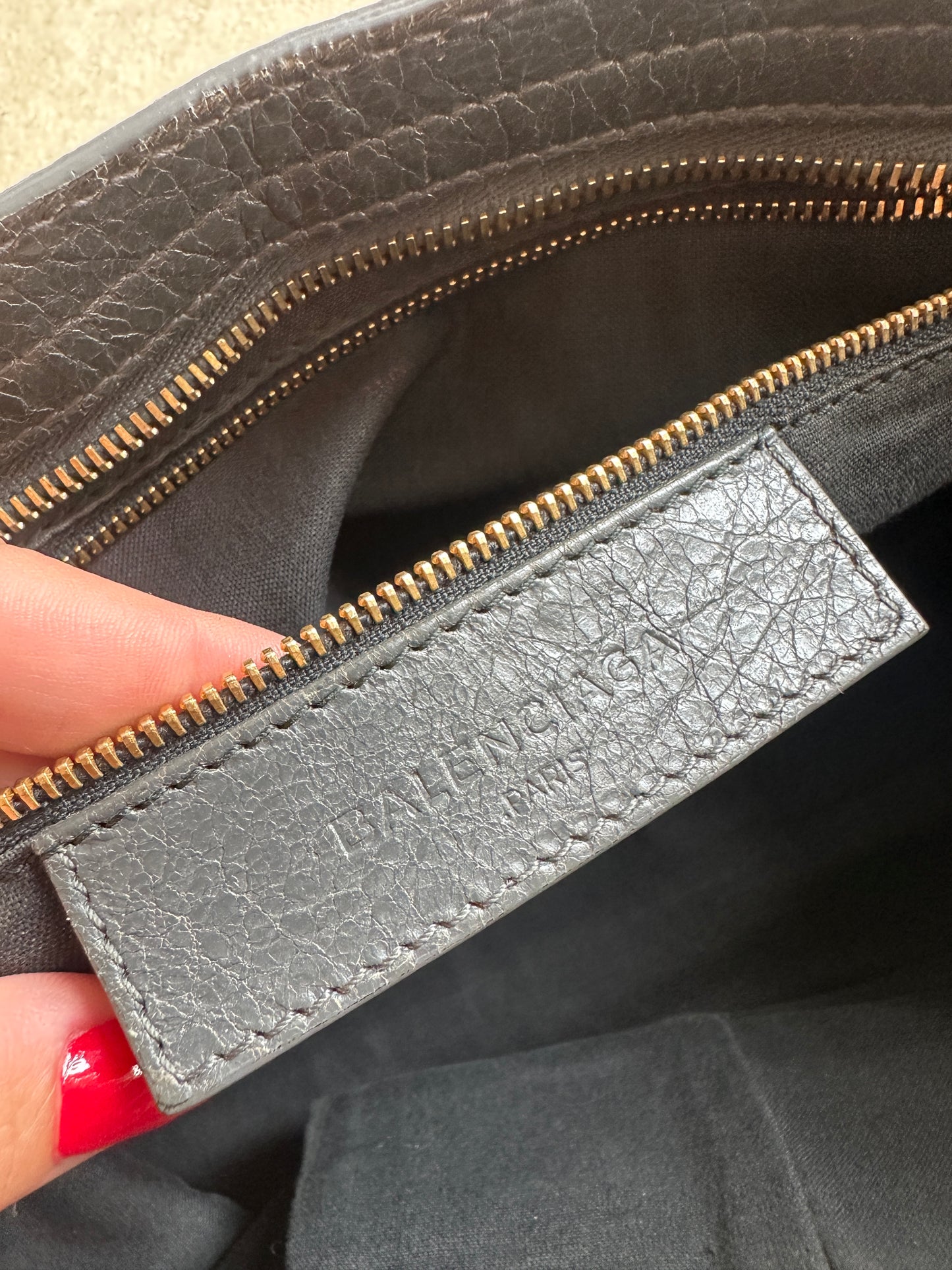 Vintage Grey Balenciaga City Bag