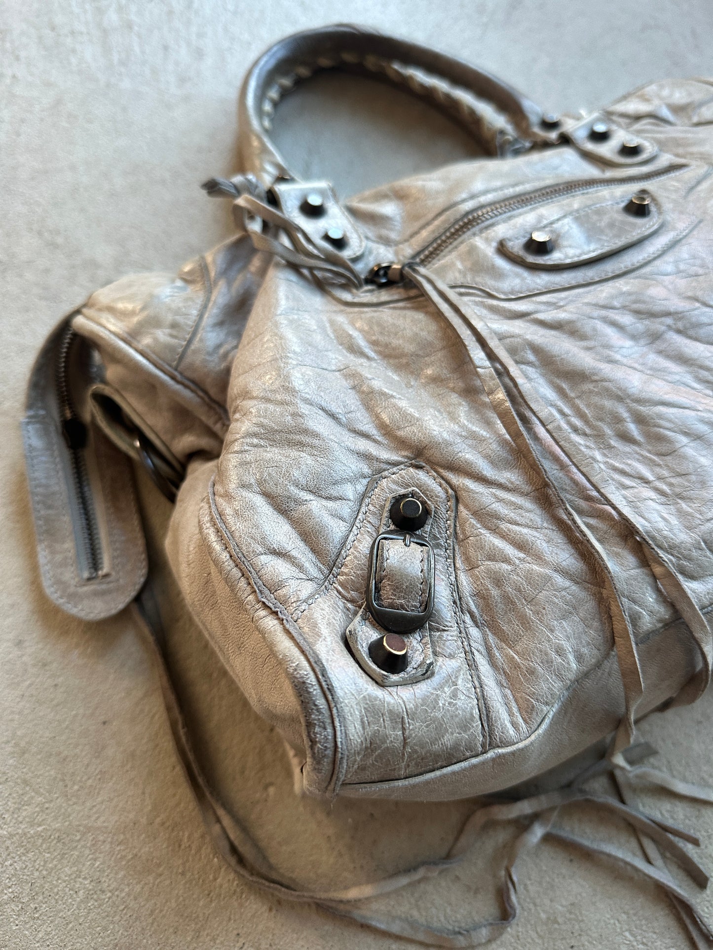Vintage Grey Balenciaga City Bag