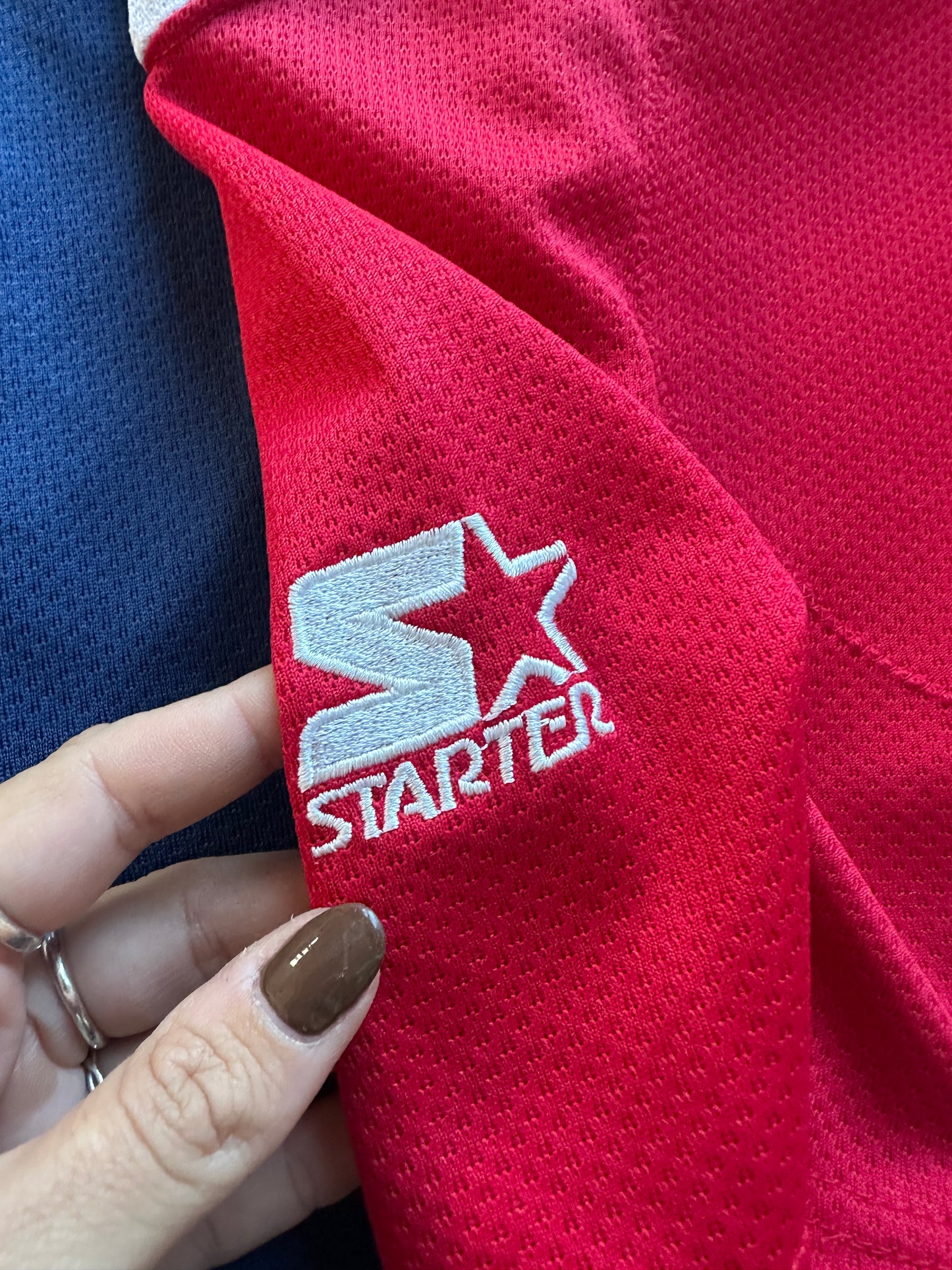 Vintage Starter New York Rangers Jersey Lady Liberty Eastern NHL Conference - L