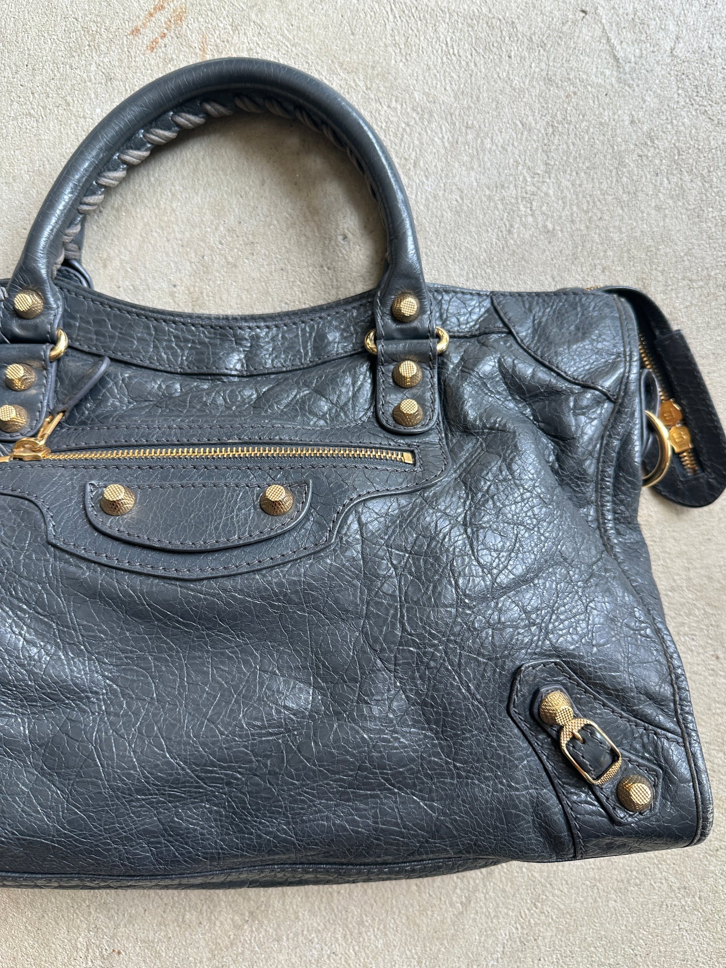 Vintage Grey Balenciaga City Bag