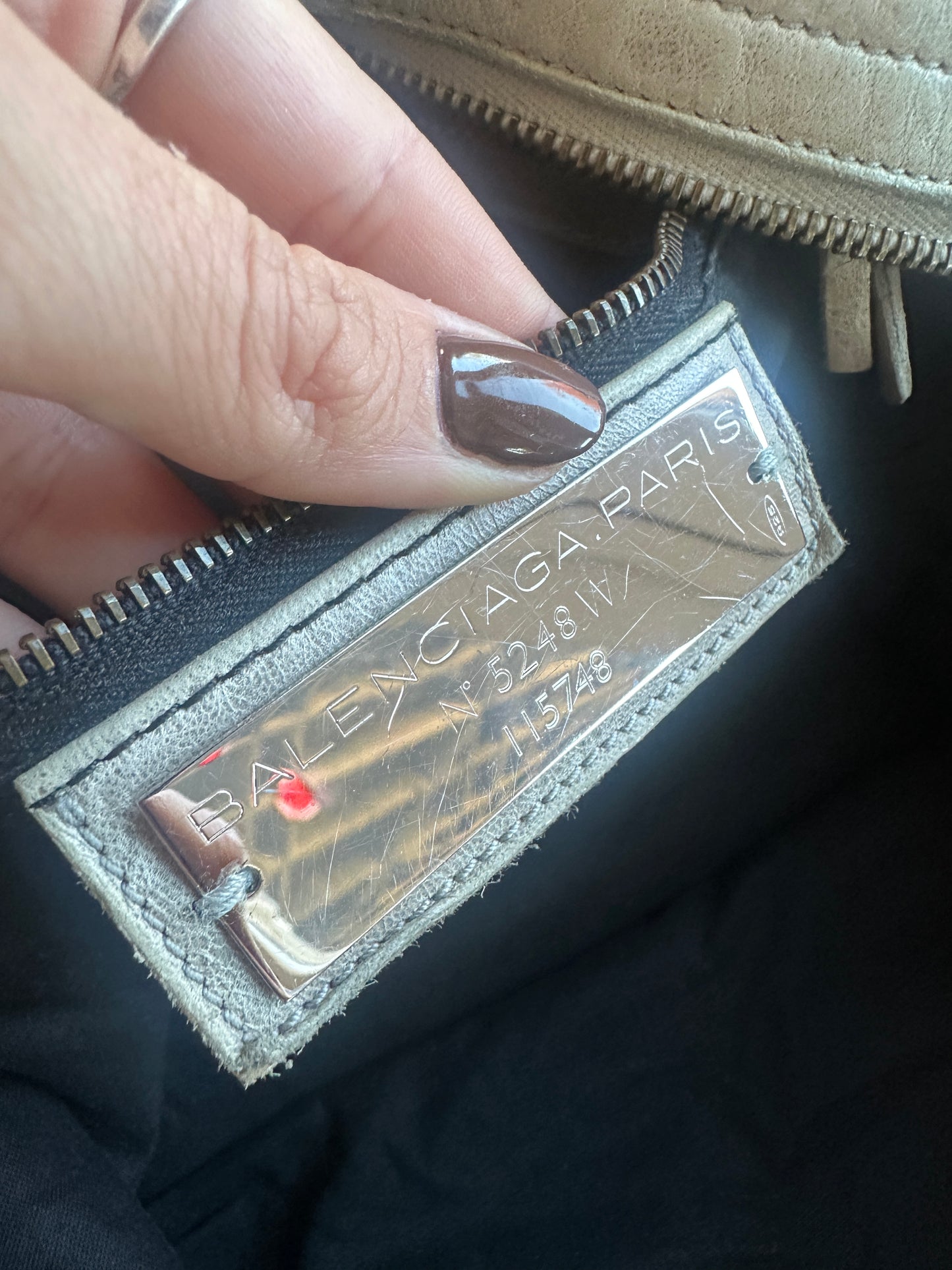 Vintage Grey Balenciaga City Bag