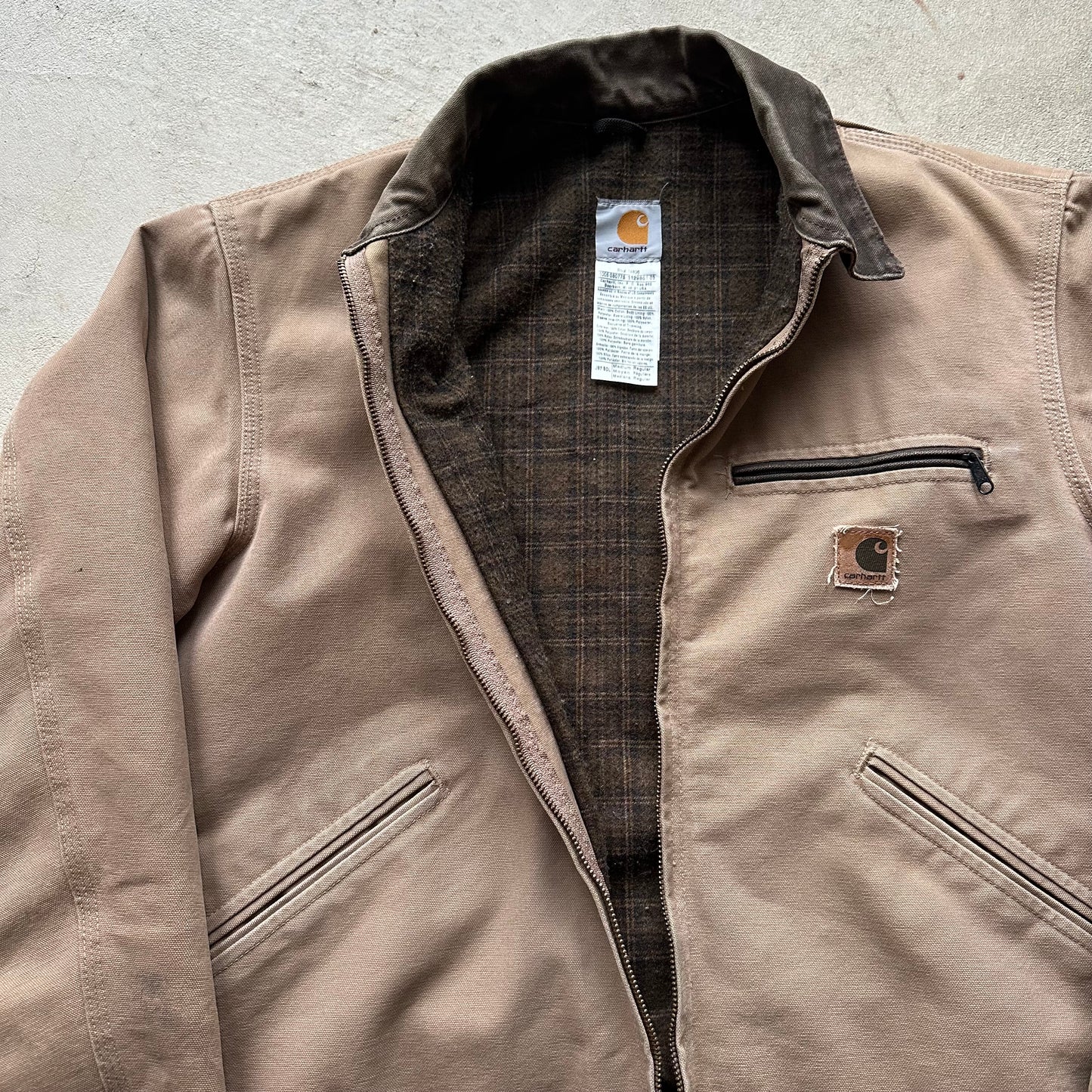 Vintage Carhartt Tan Detroit Jacket - M