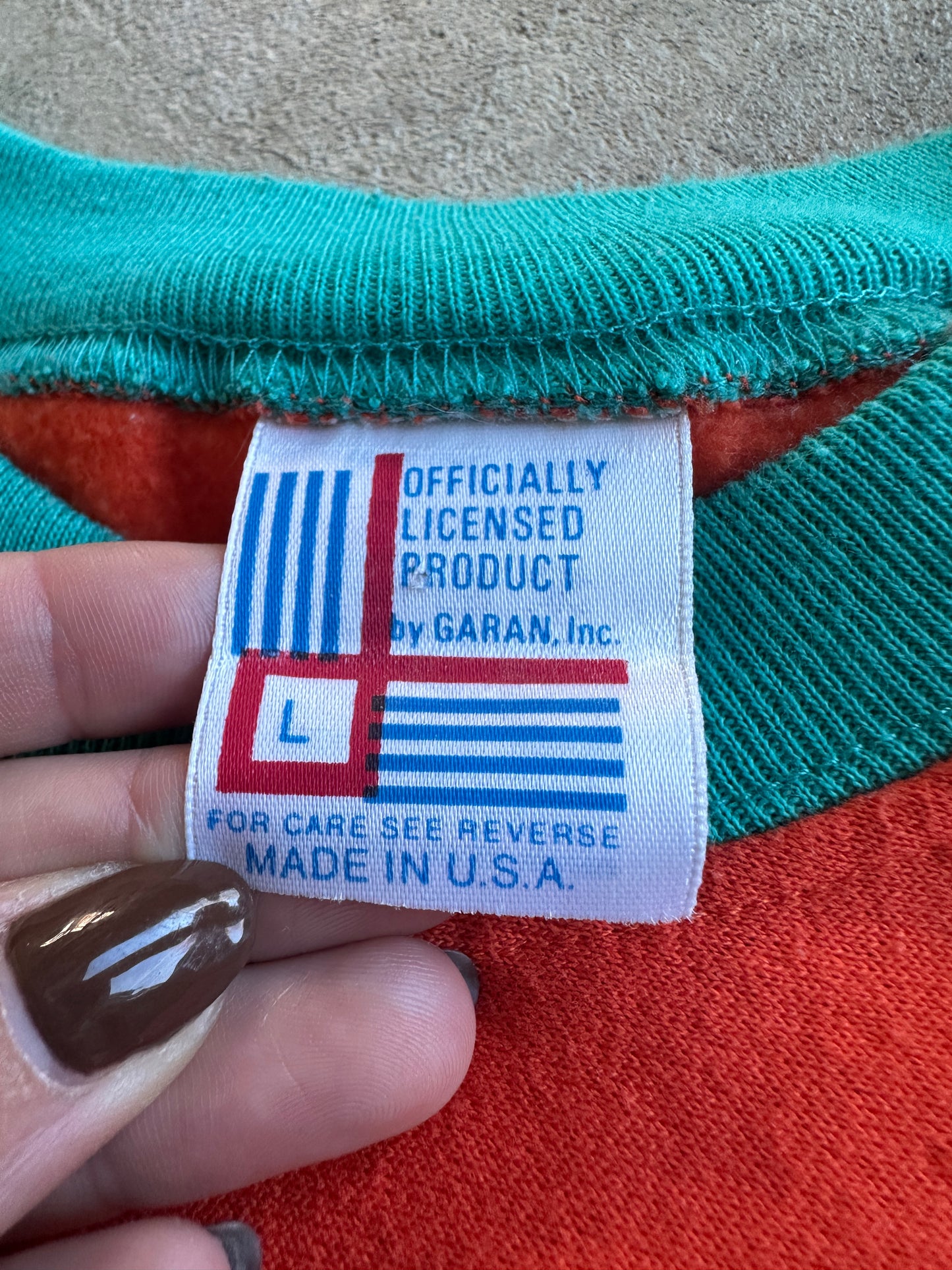 Rare Vintage 80's Miami Dolphins Sweatshirt - M