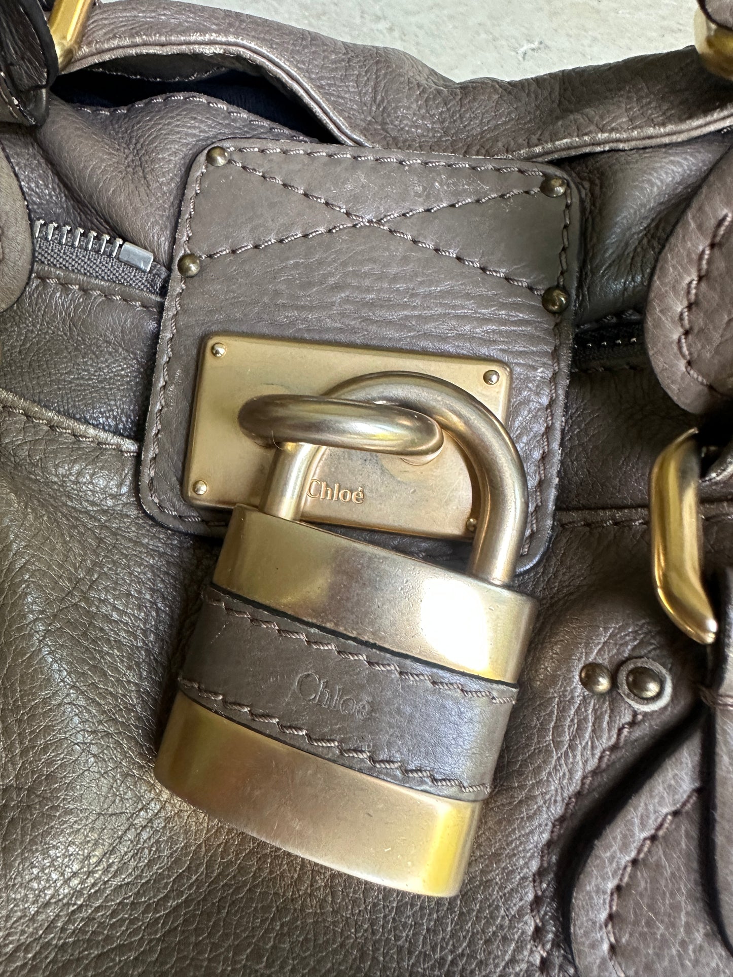 Vintage Brown Chloé Paddington Shoulder Bag