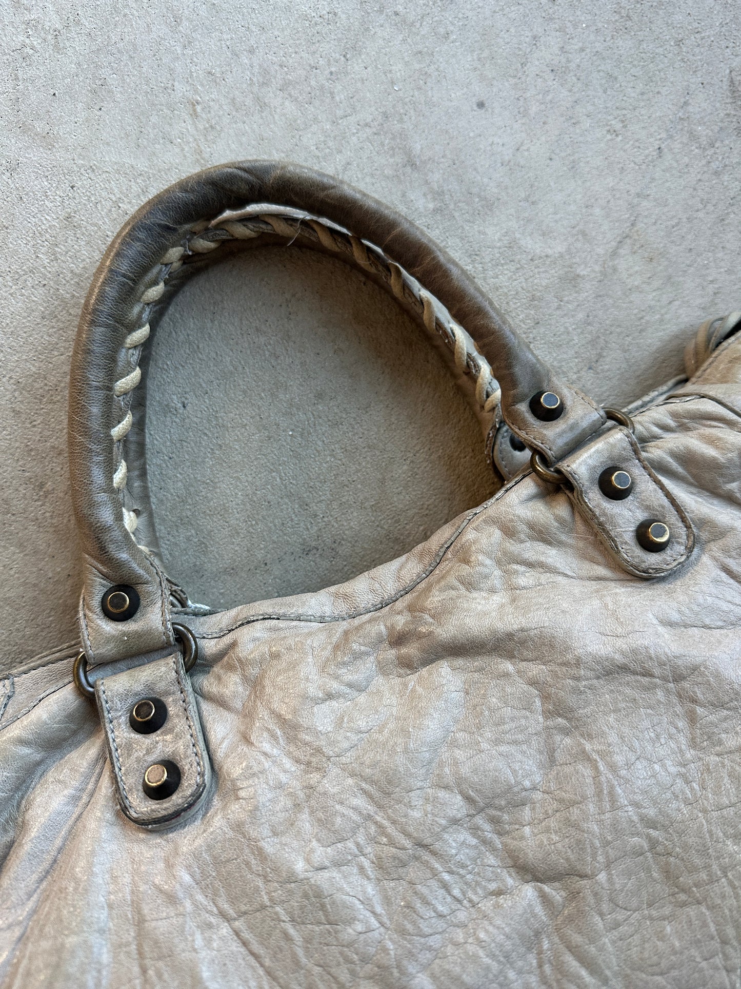 Vintage Grey Balenciaga City Bag