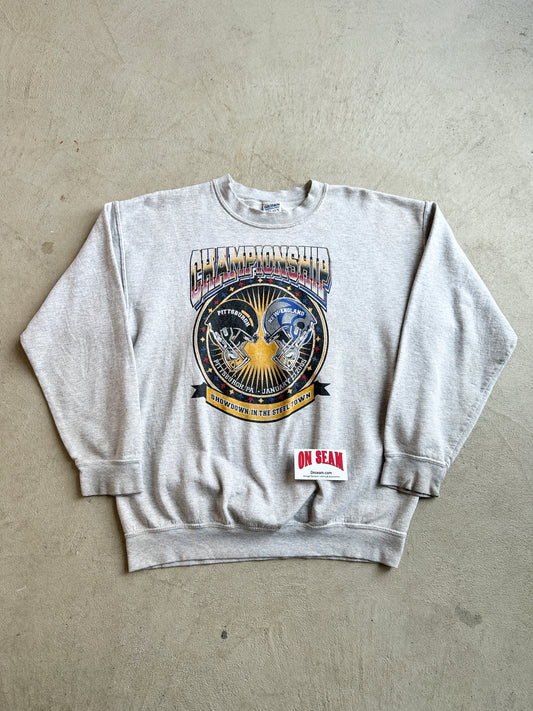 Patriots and Steelers Superbowl Crewneck - L