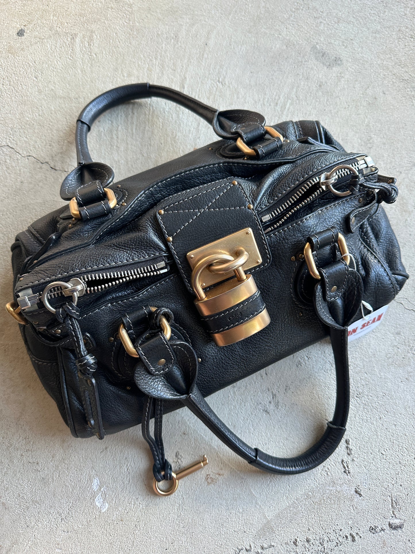 Vintage Black Chloé Paddington Shoulder Bag