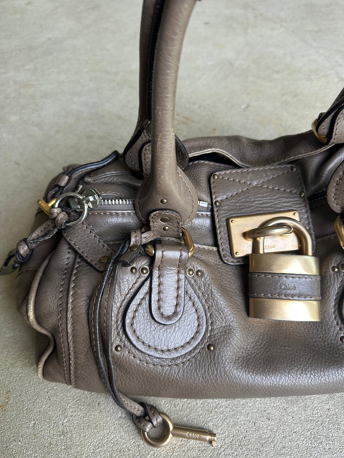 Vintage Brown Chloé Paddington Shoulder Bag