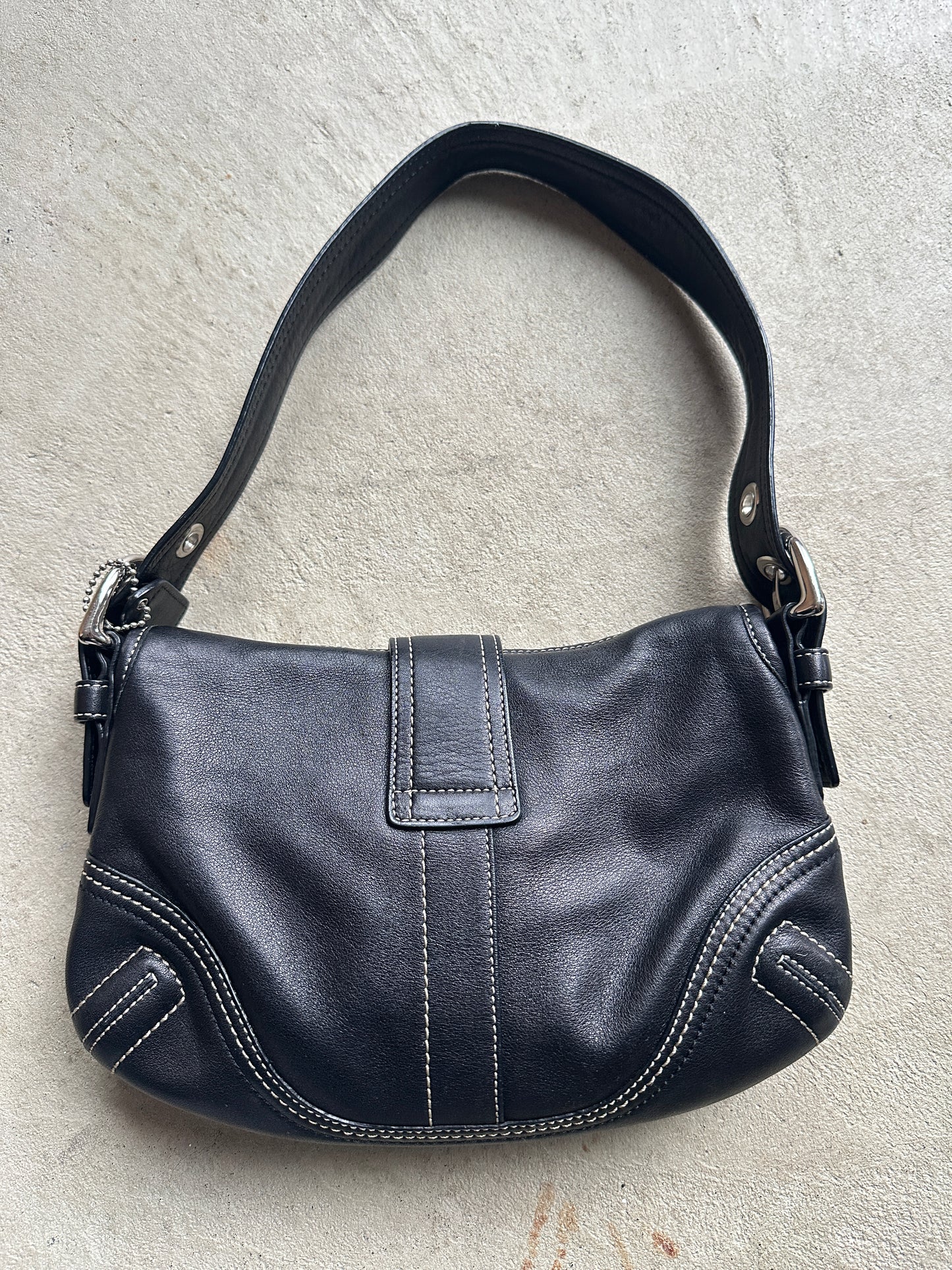 Vintage Coach Black Mini Soho Shoulder Bag