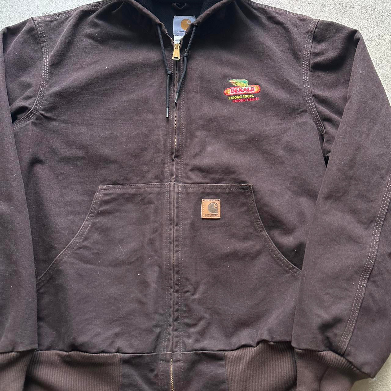 Vintage Carhartt Brown Hooded Jacket - L