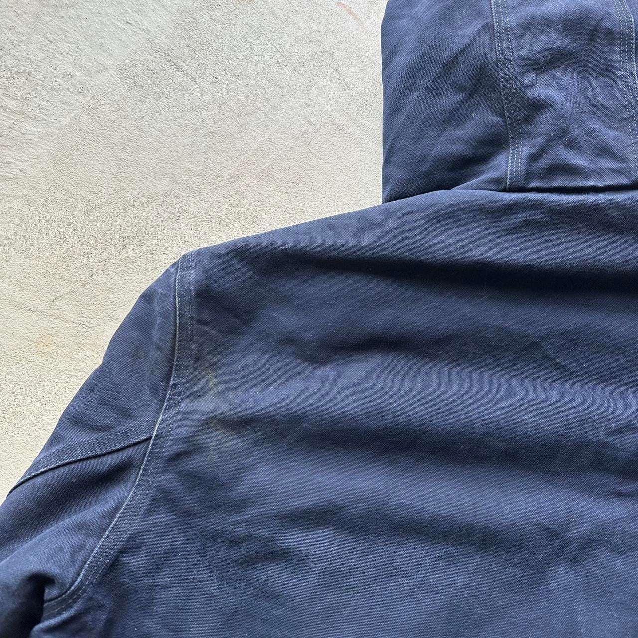 Vintage Carhartt Navy Hooded Jacket - XL