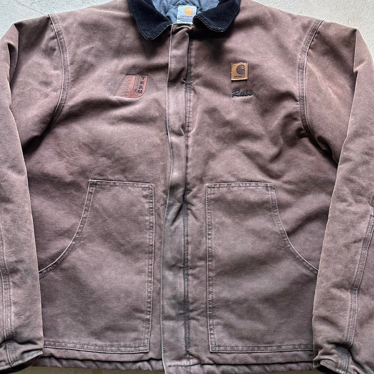 Vintage Carhartt Faded Brown Detroit Style Jacket - XL